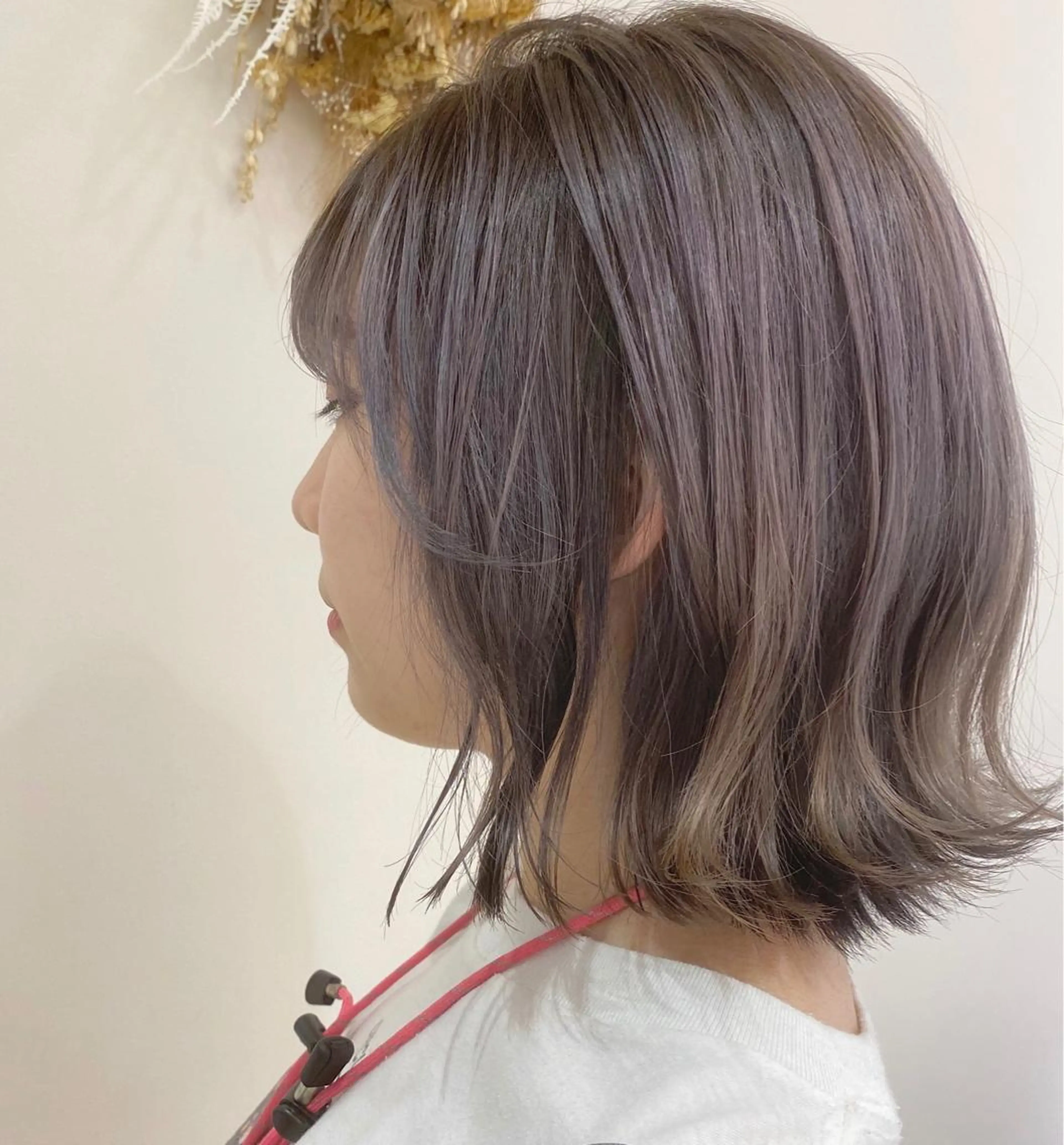 ミディアム カラー 【髪質改善】 梅田　聡のヘアスタイル