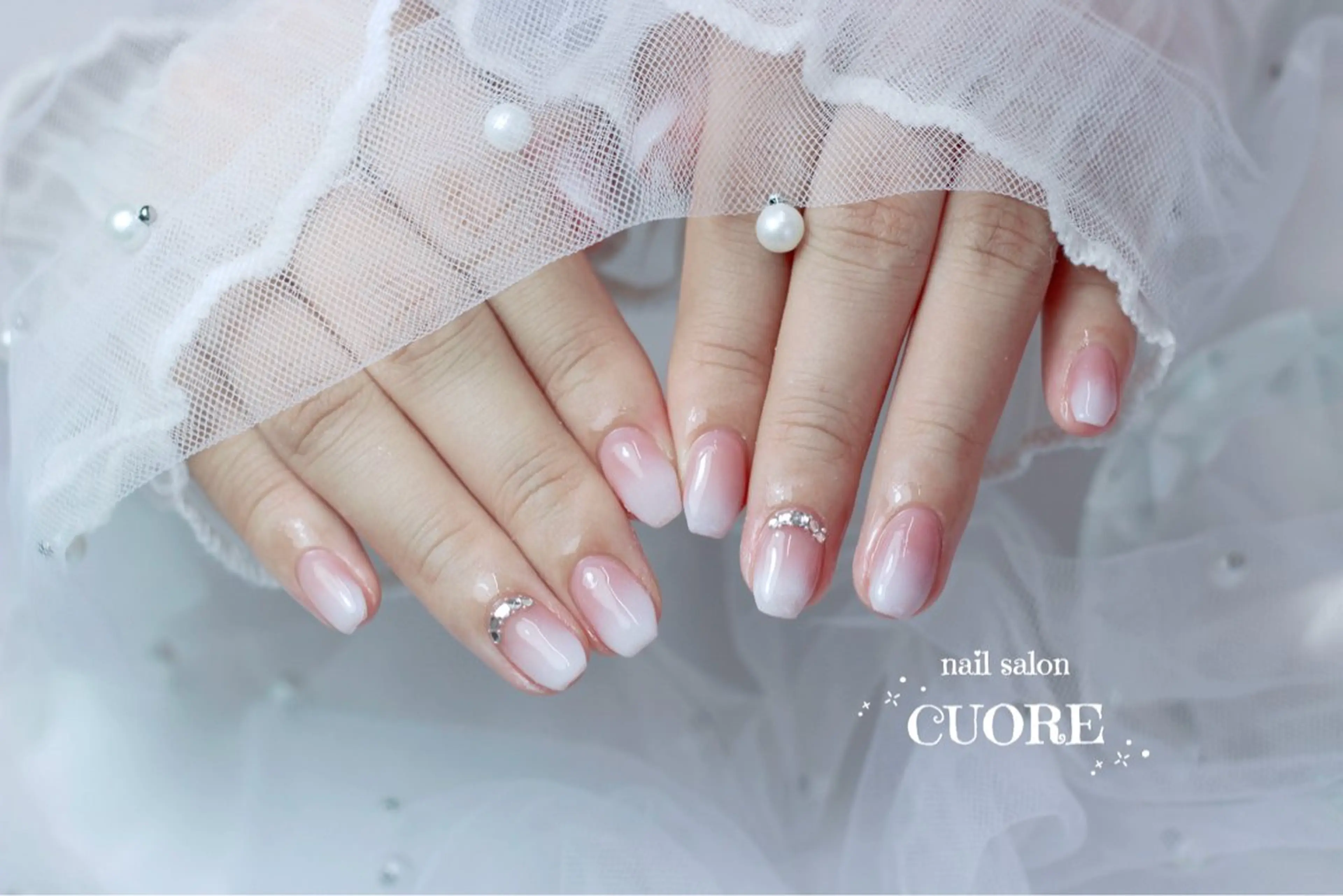 ネイル オフィスネイル シンプルネイル 春ネイル ハンドネイル nail salon CUOREのネイルデザイン