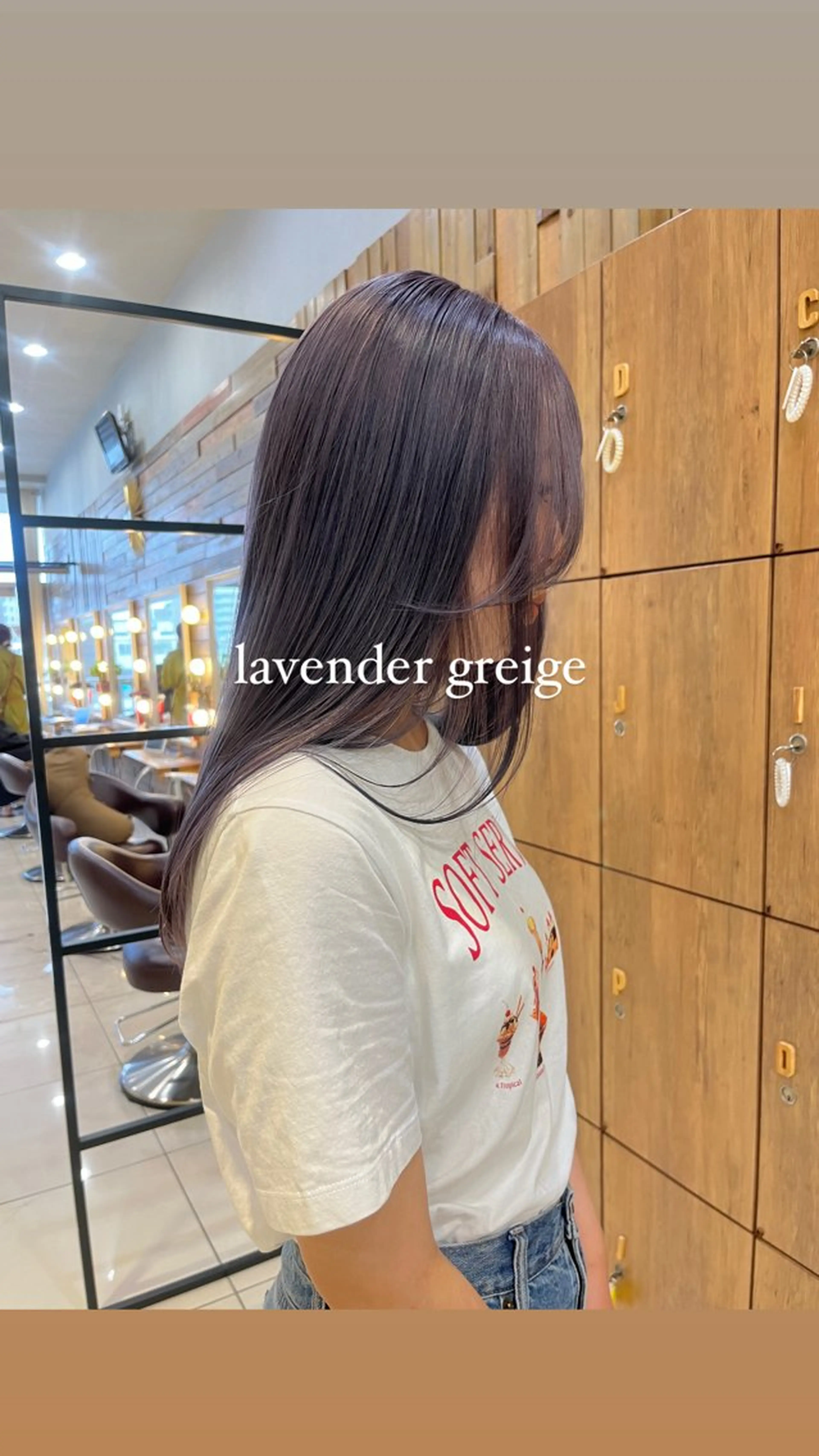 ロング カラー 黒田瀬奈/ボブ まろやかベージュのヘアスタイル