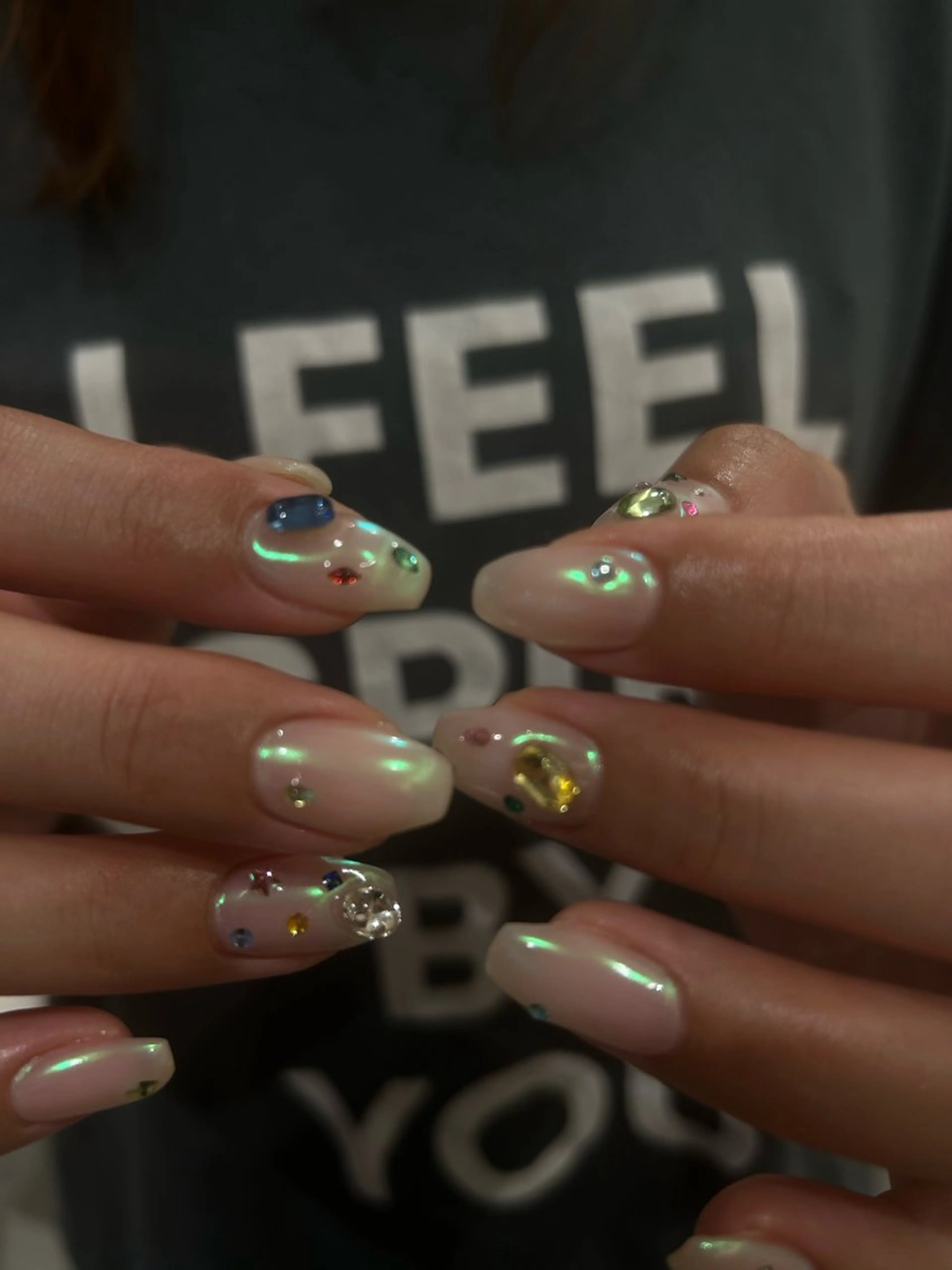 ネイル ストーンネイル tote. harunaのネイルデザイン