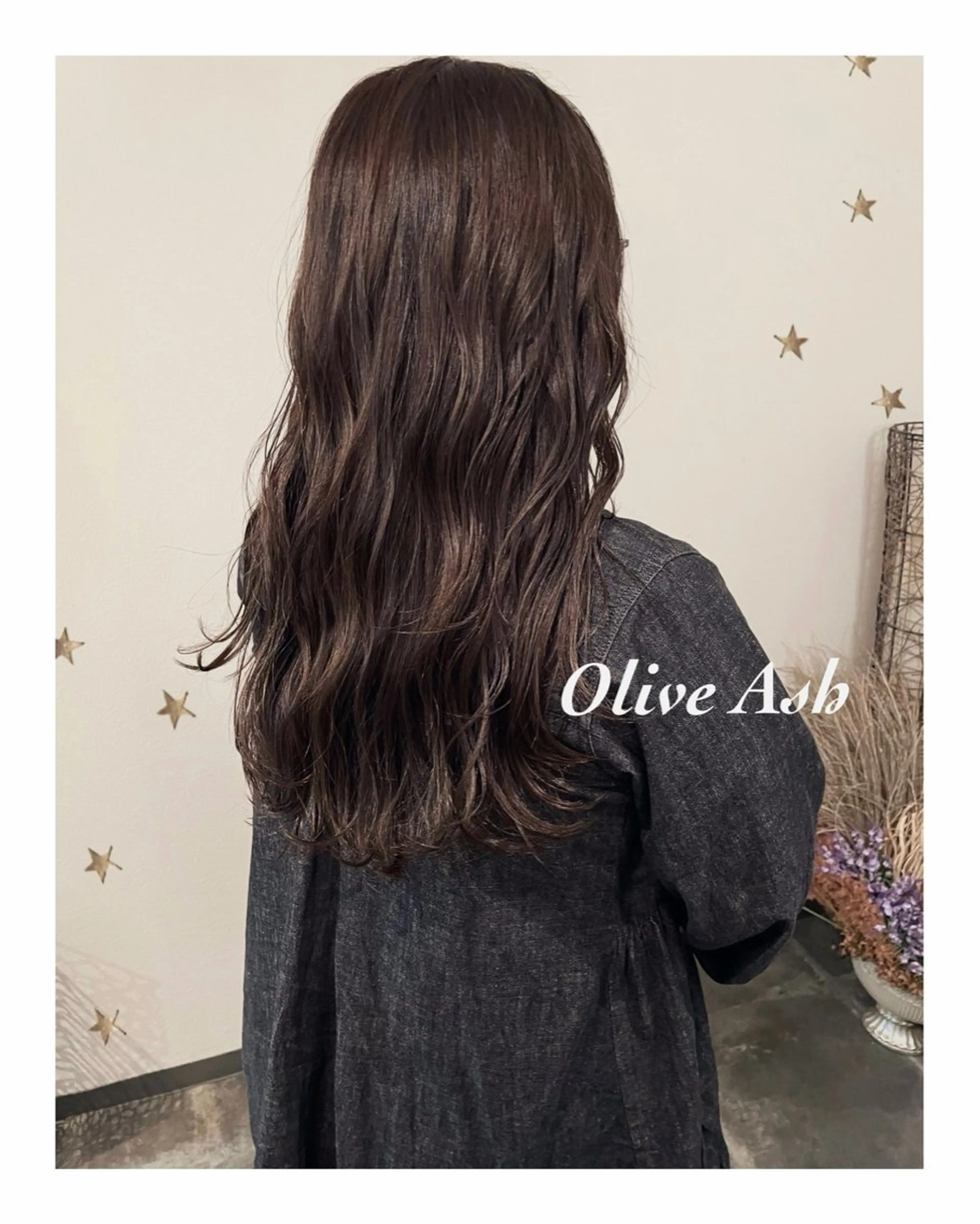 ロング カラー カット ヘアカラー 市川 千夏のヘアスタイル