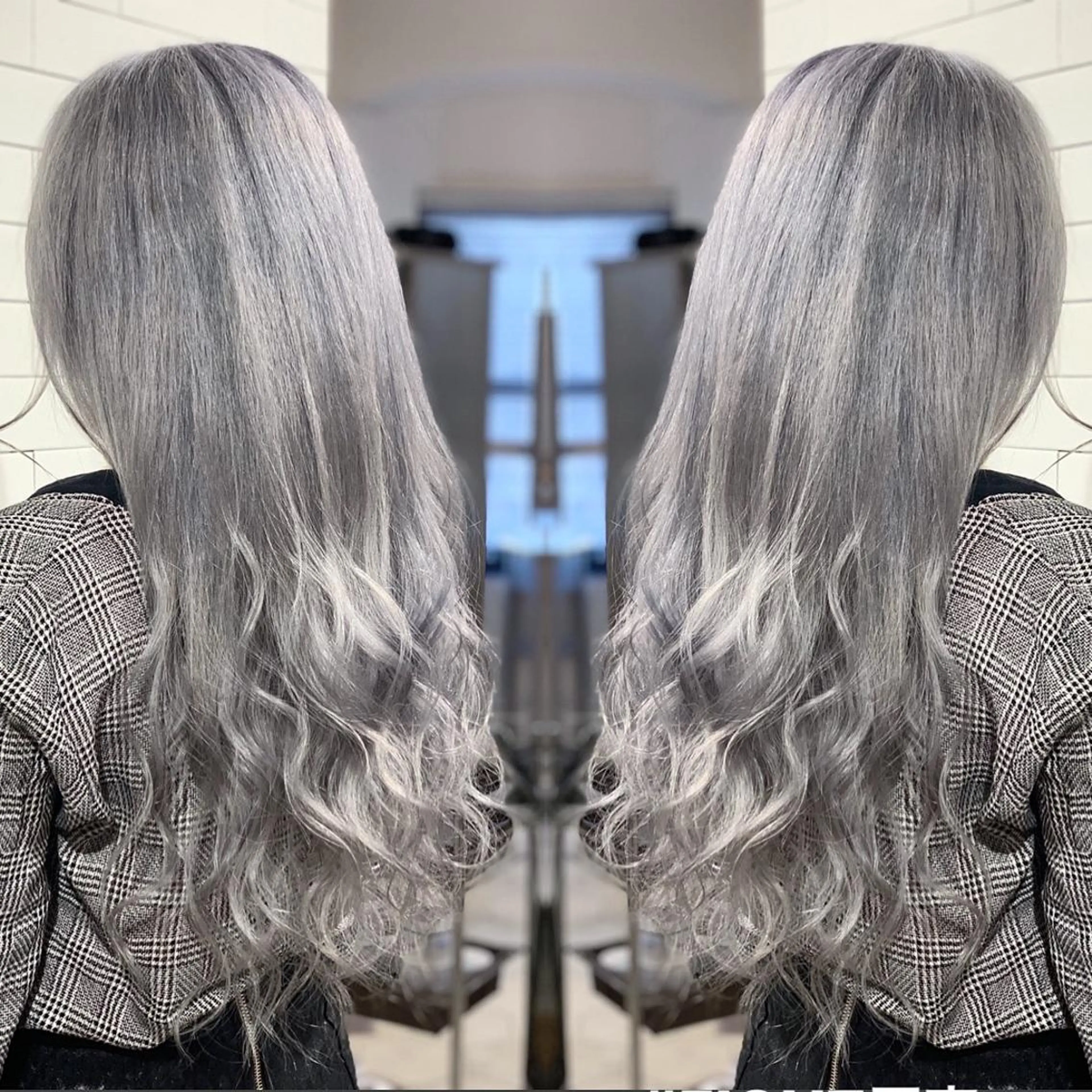 ロング カラー ヘアアレンジ 髪質改善×ハイトーン 中田啄也のヘアスタイル