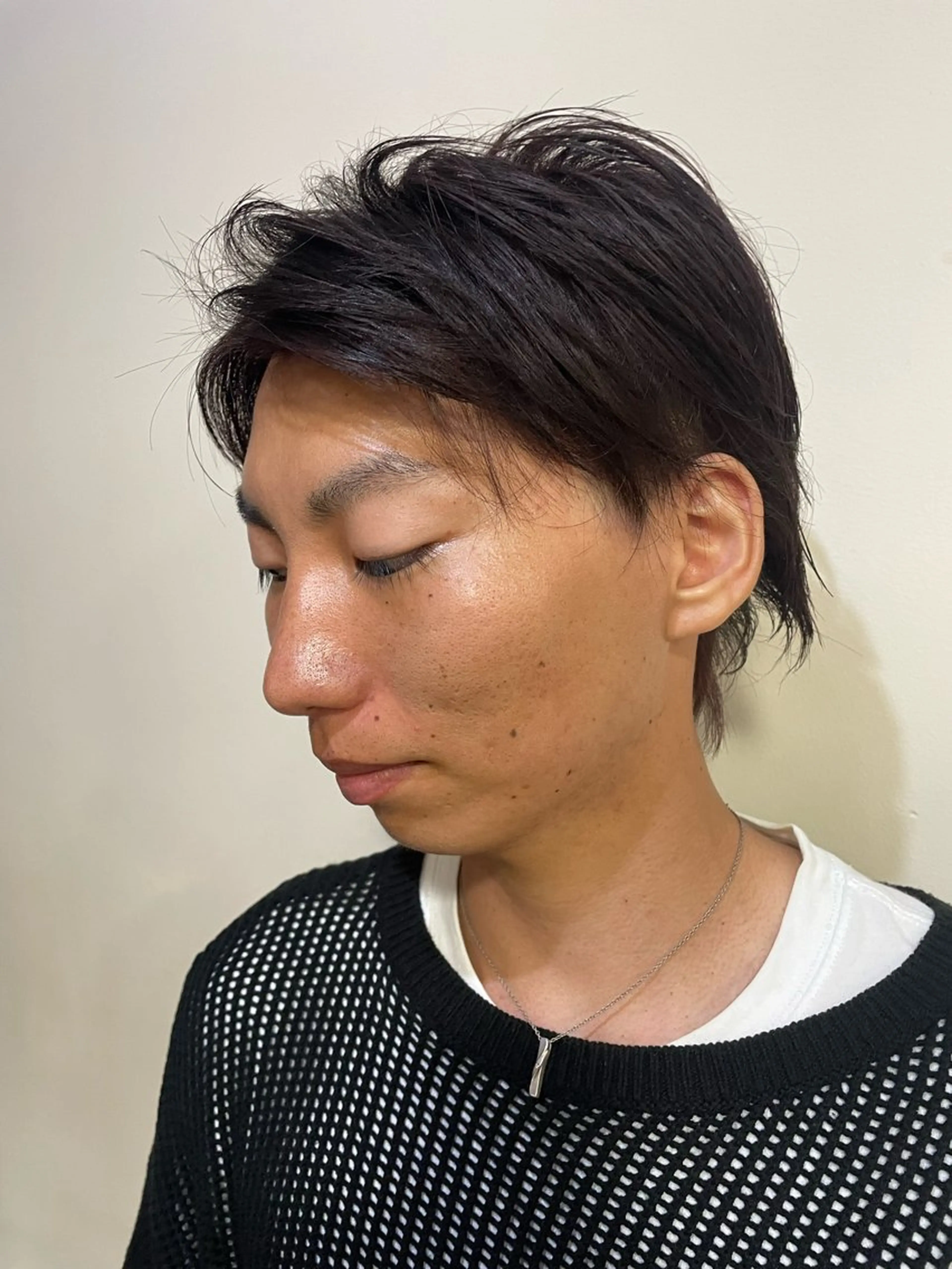 ショート カラー メンズ メンズブリーチ ブリーチ 浅岡 昭汰のヘアスタイル