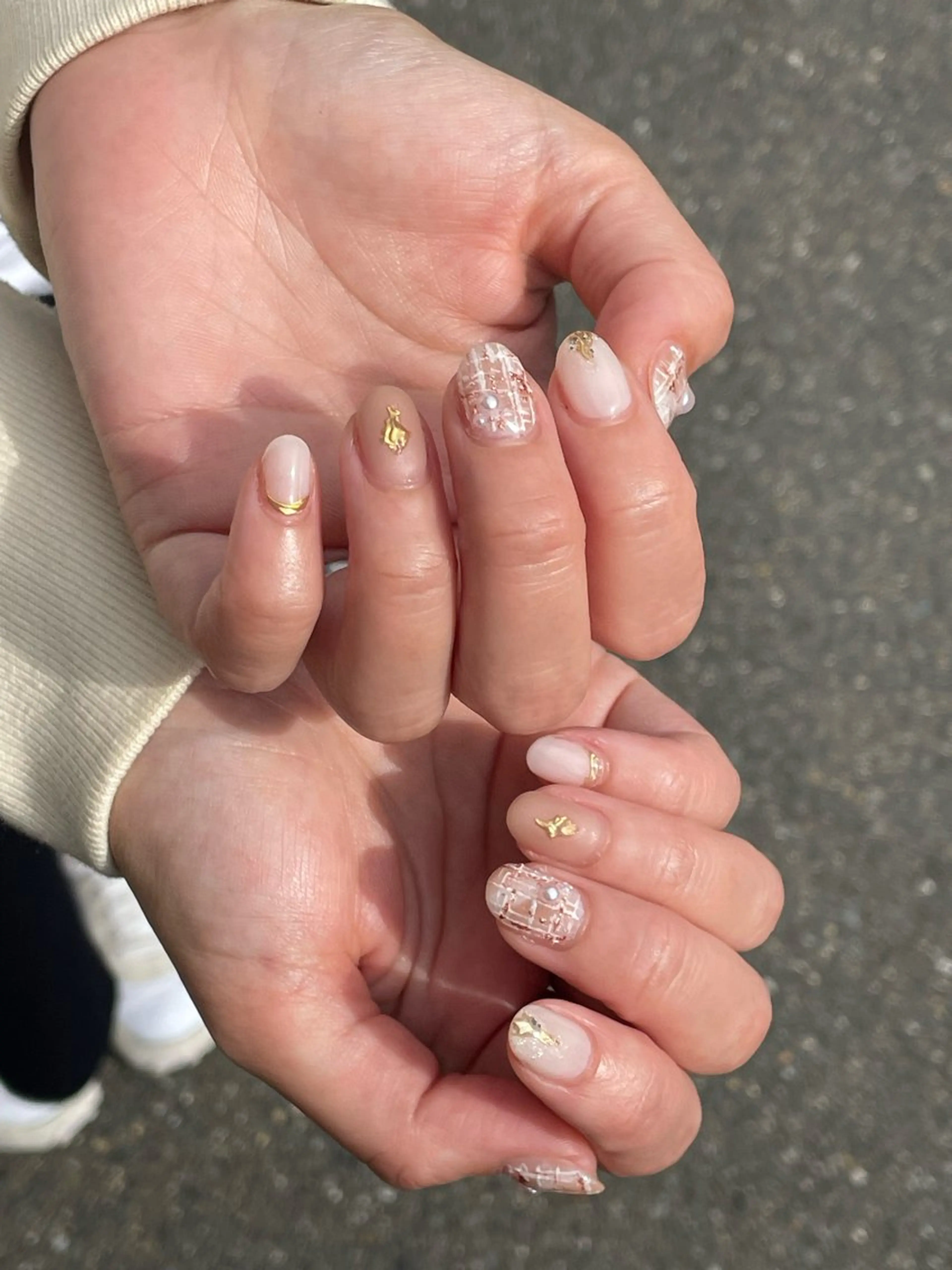 ネイル ツイードネイル WATANABE MAYUMIのネイルデザイン