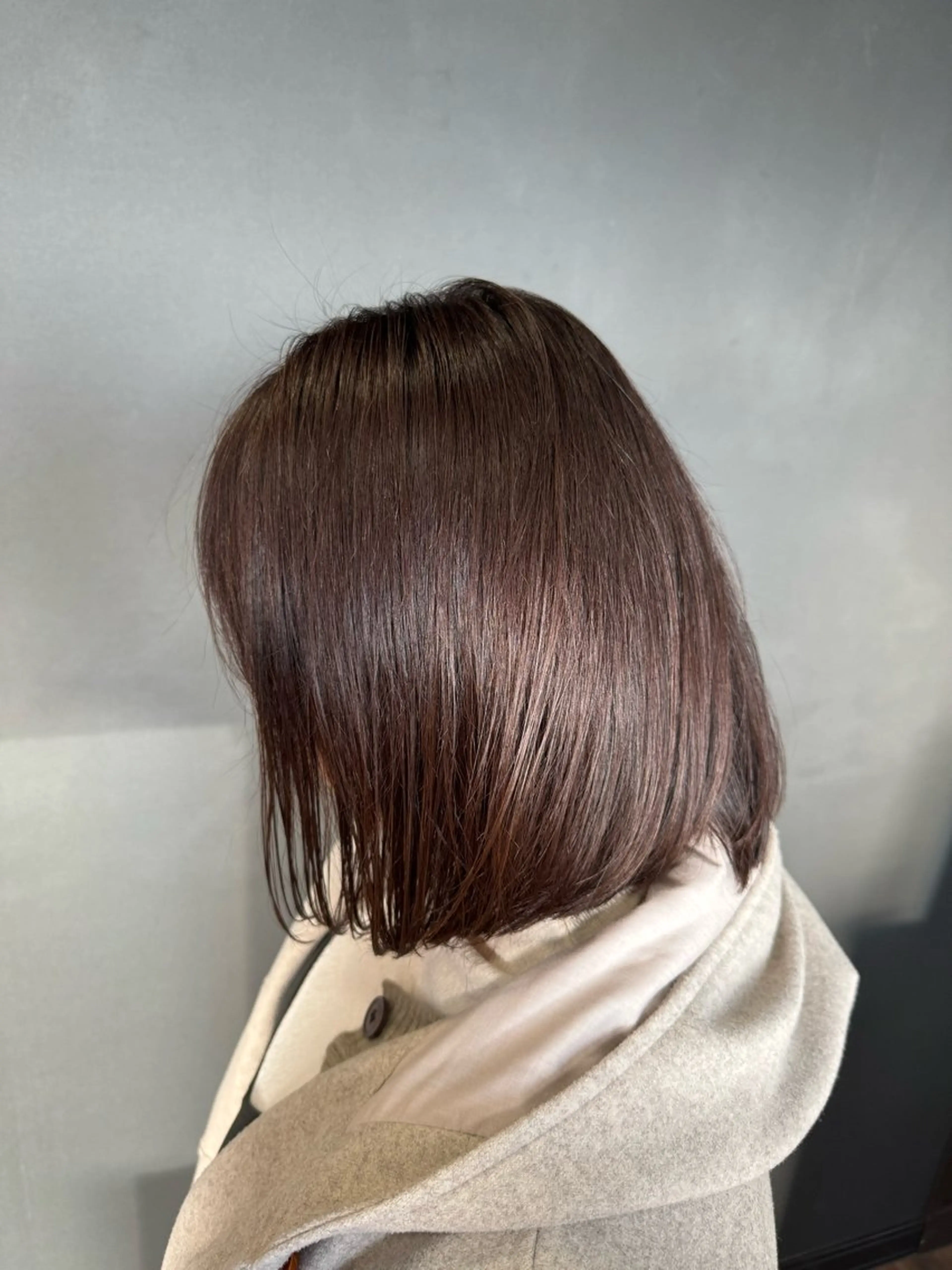 ミディアム カラー 透明感カラー 長屋 裕也のヘアスタイル