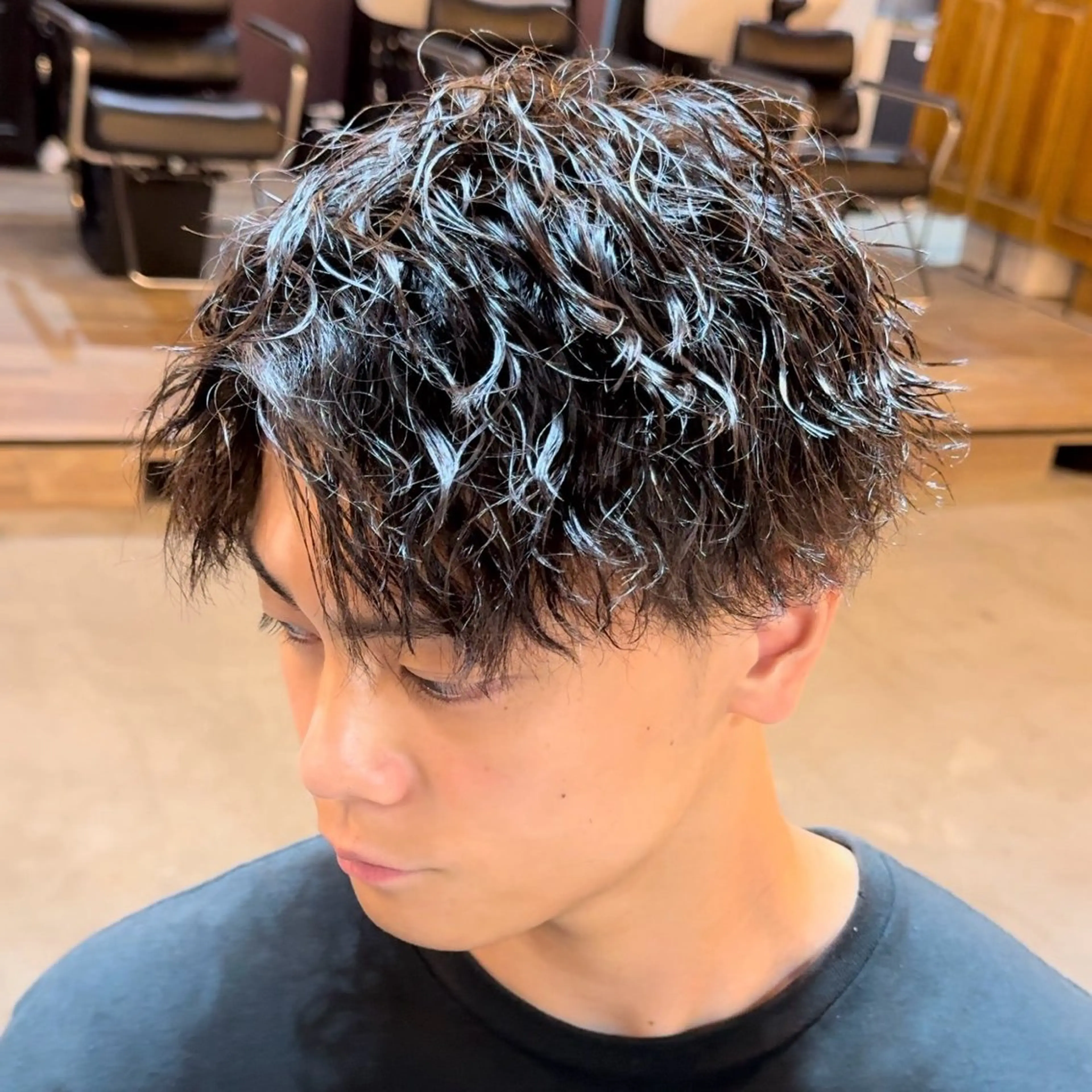 ショート パーマ メンズ カット パーマ ツイスパ/ TAKUMIのヘアスタイル