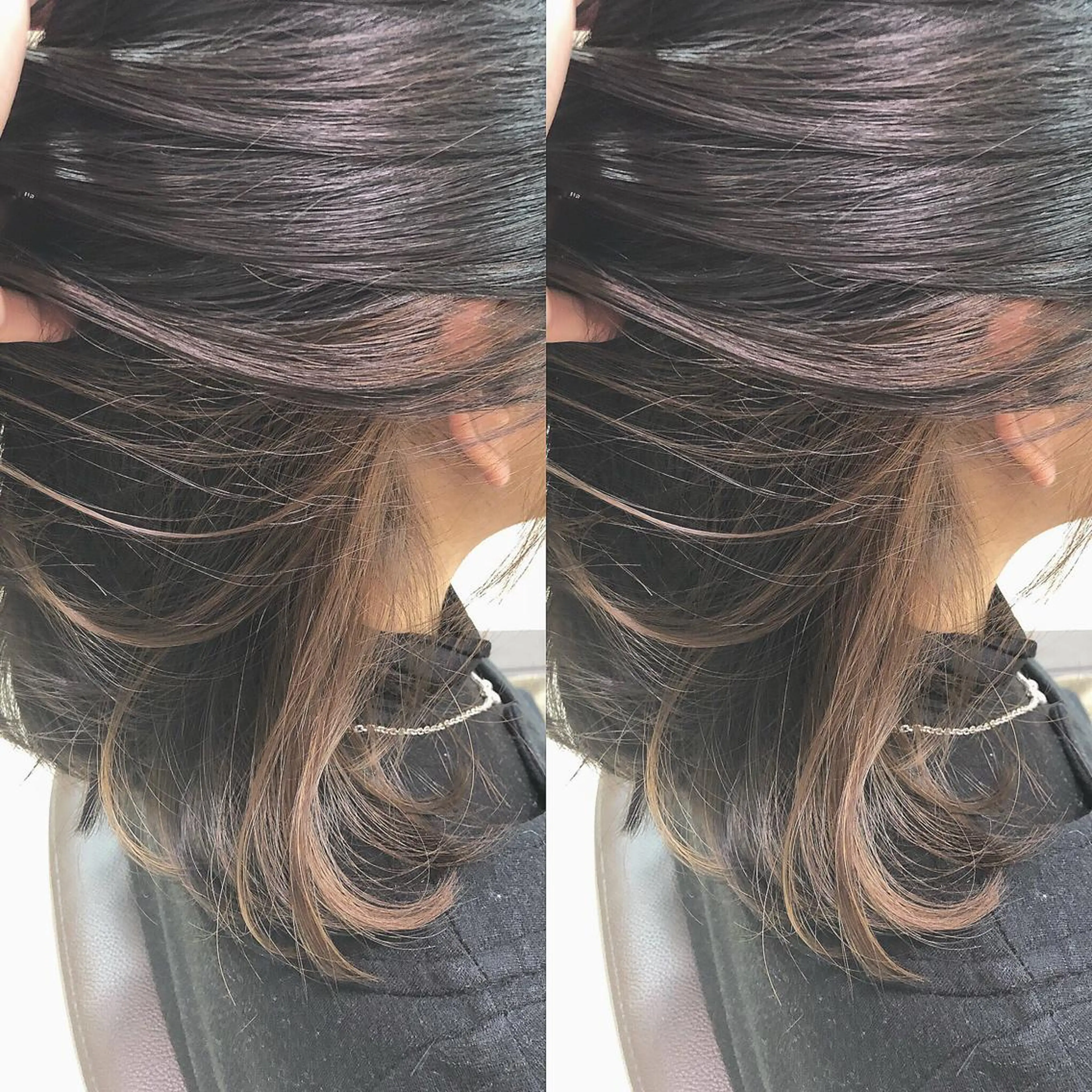 ミディアム カラー ベージュカラー インナーカラー RUMéL 🌙YUIのマツエク・マツパデザイン