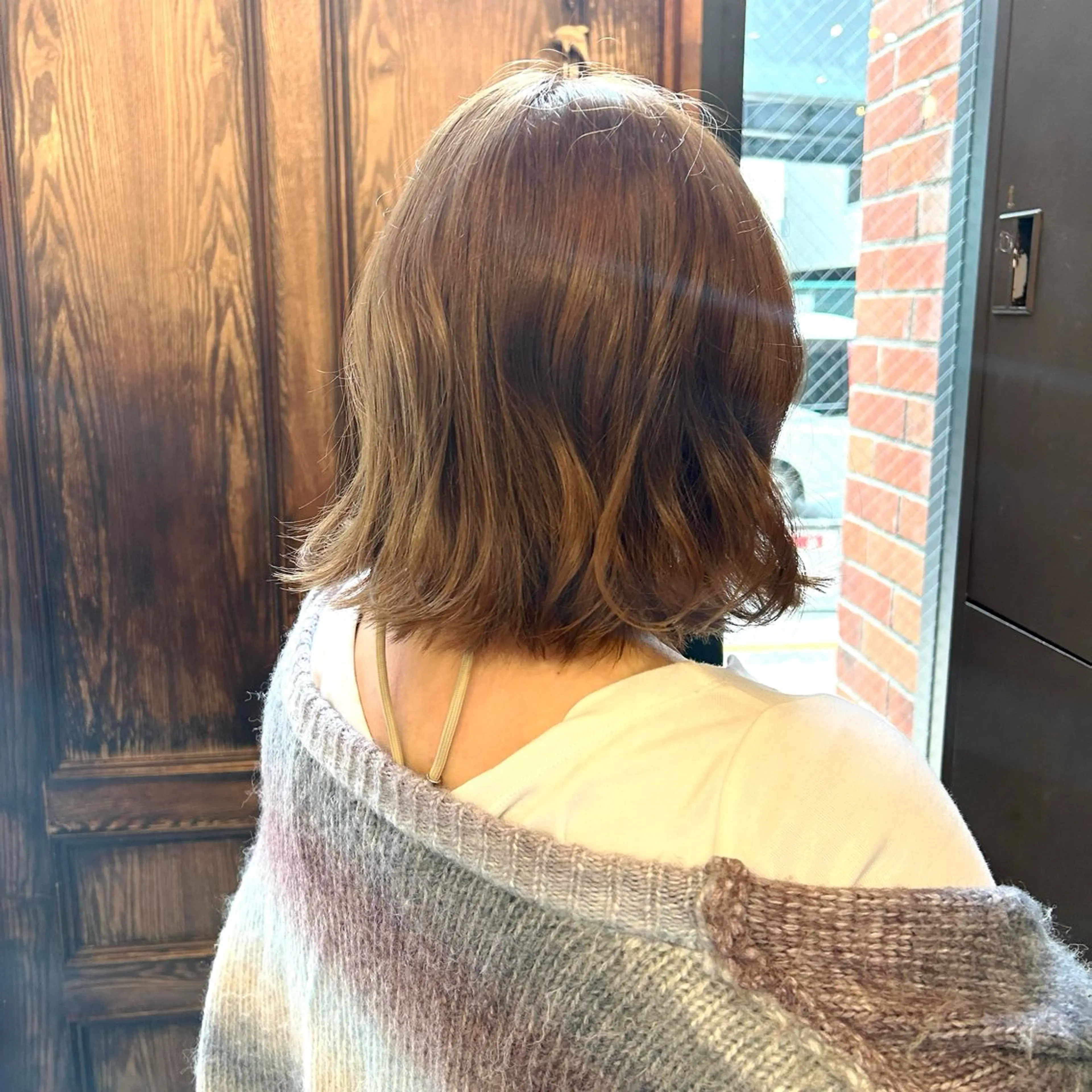 ミディアム カラー ninaアイドル前髪 ×透明感🎀のヘアスタイル