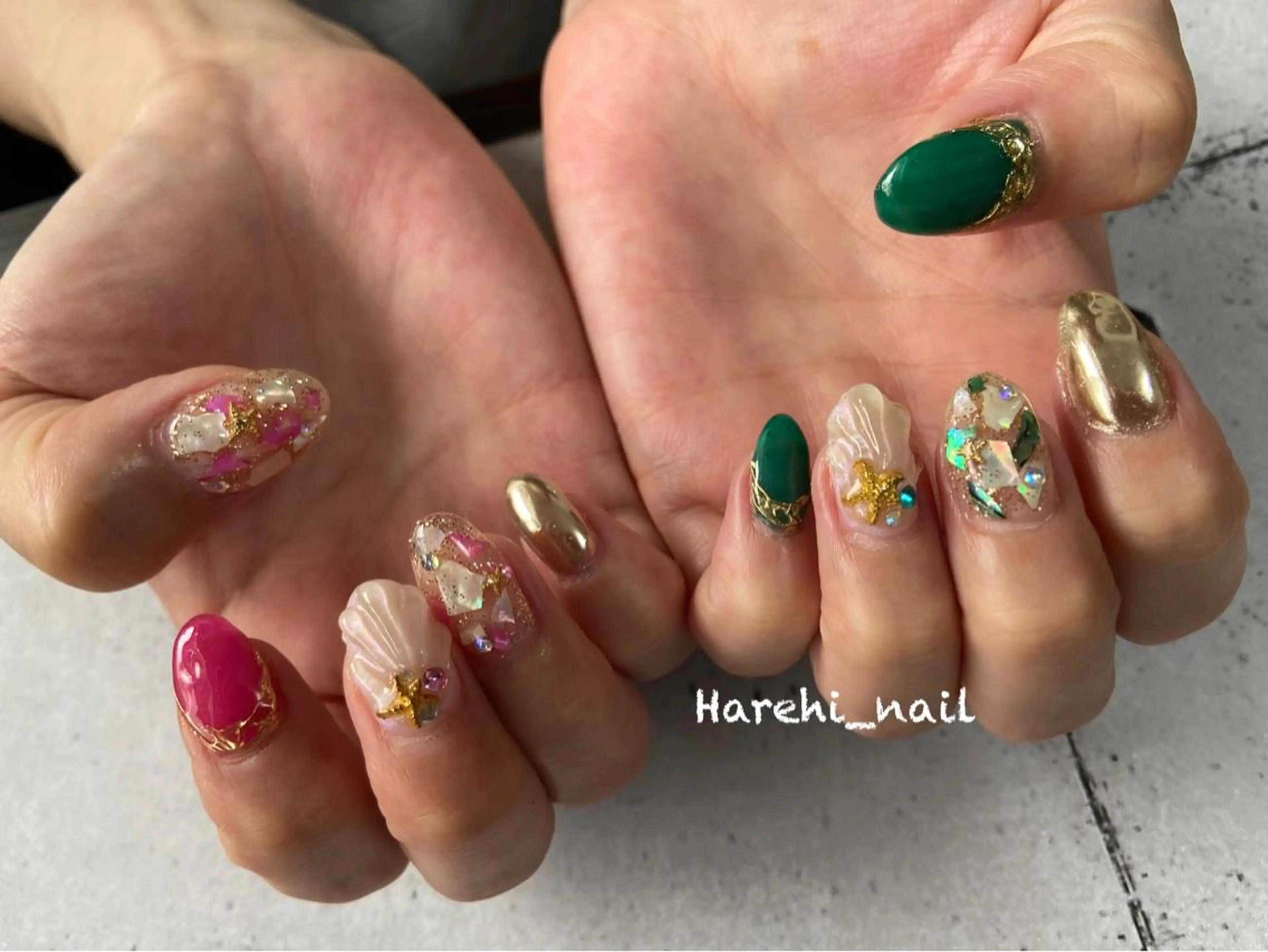 ネイル ハンドネイル Harehi_ nailのネイルデザイン