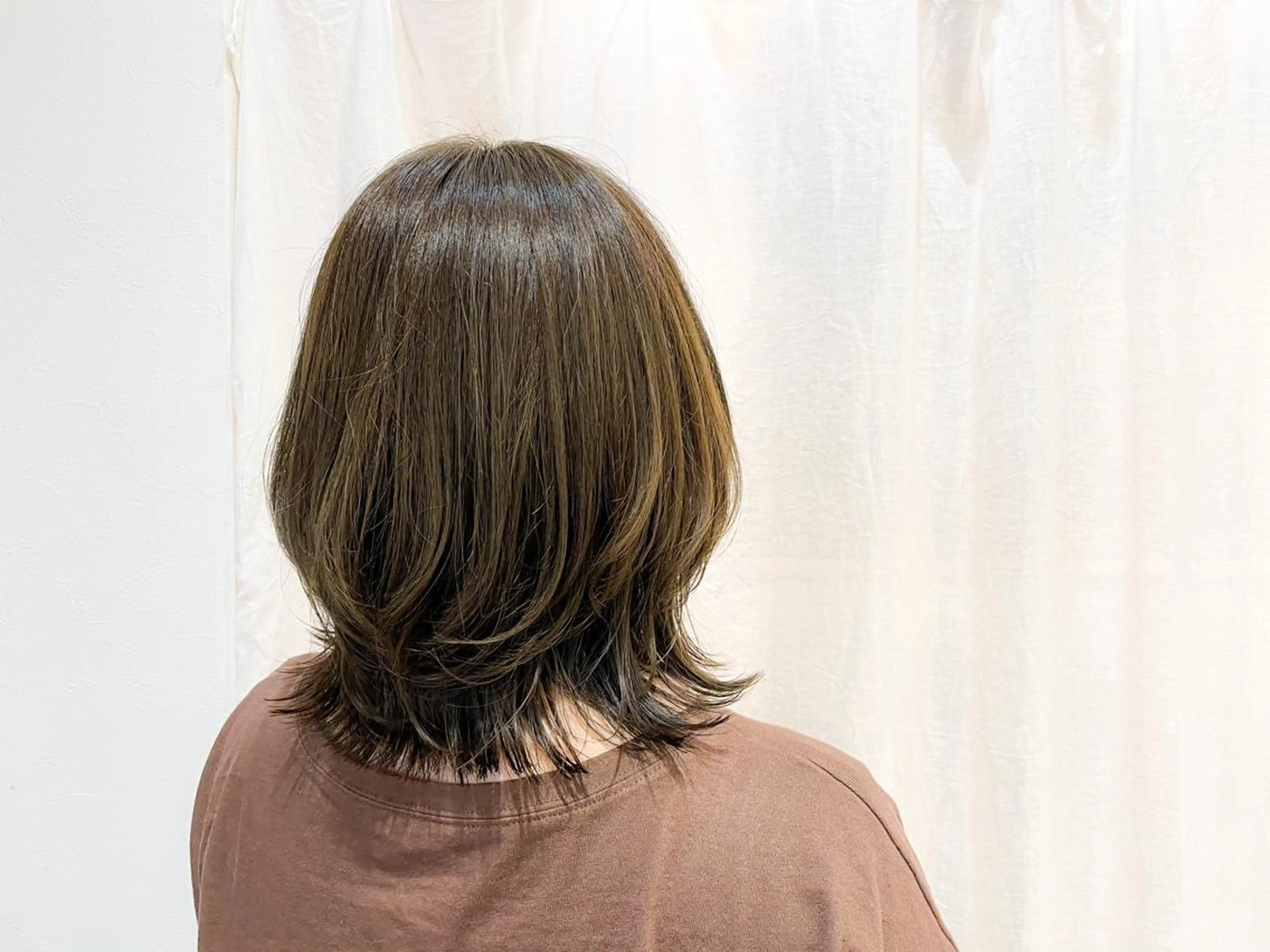 ミディアム ボブ くびれヘア レイヤーカット Ayu /あゆのヘアスタイル