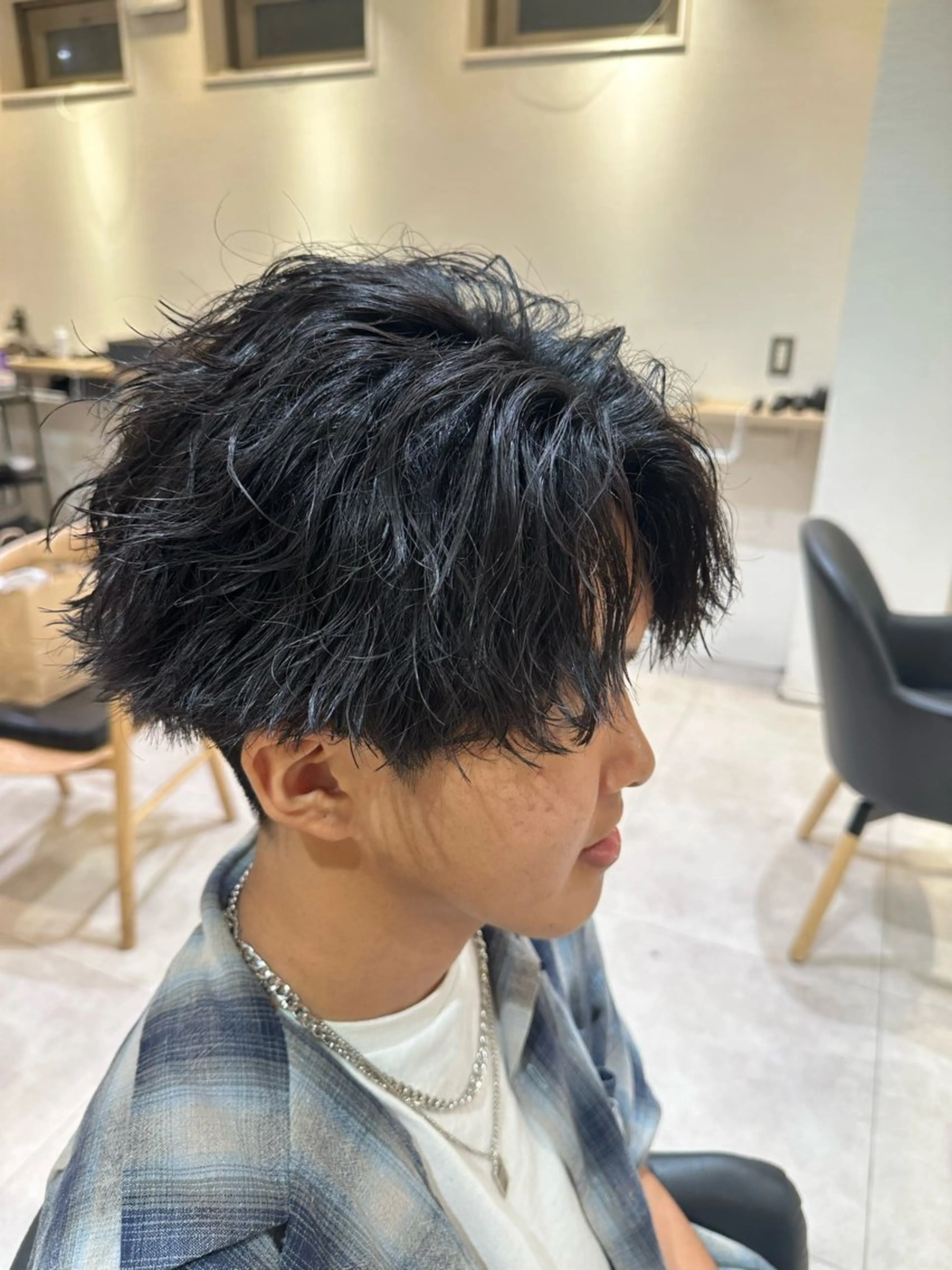 パーマ メンズ フェザーパーマ メンズパーマ カット パーマ トリートメント 【パーマの達人】 💎メンズ特化🔥徹のヘアスタイル