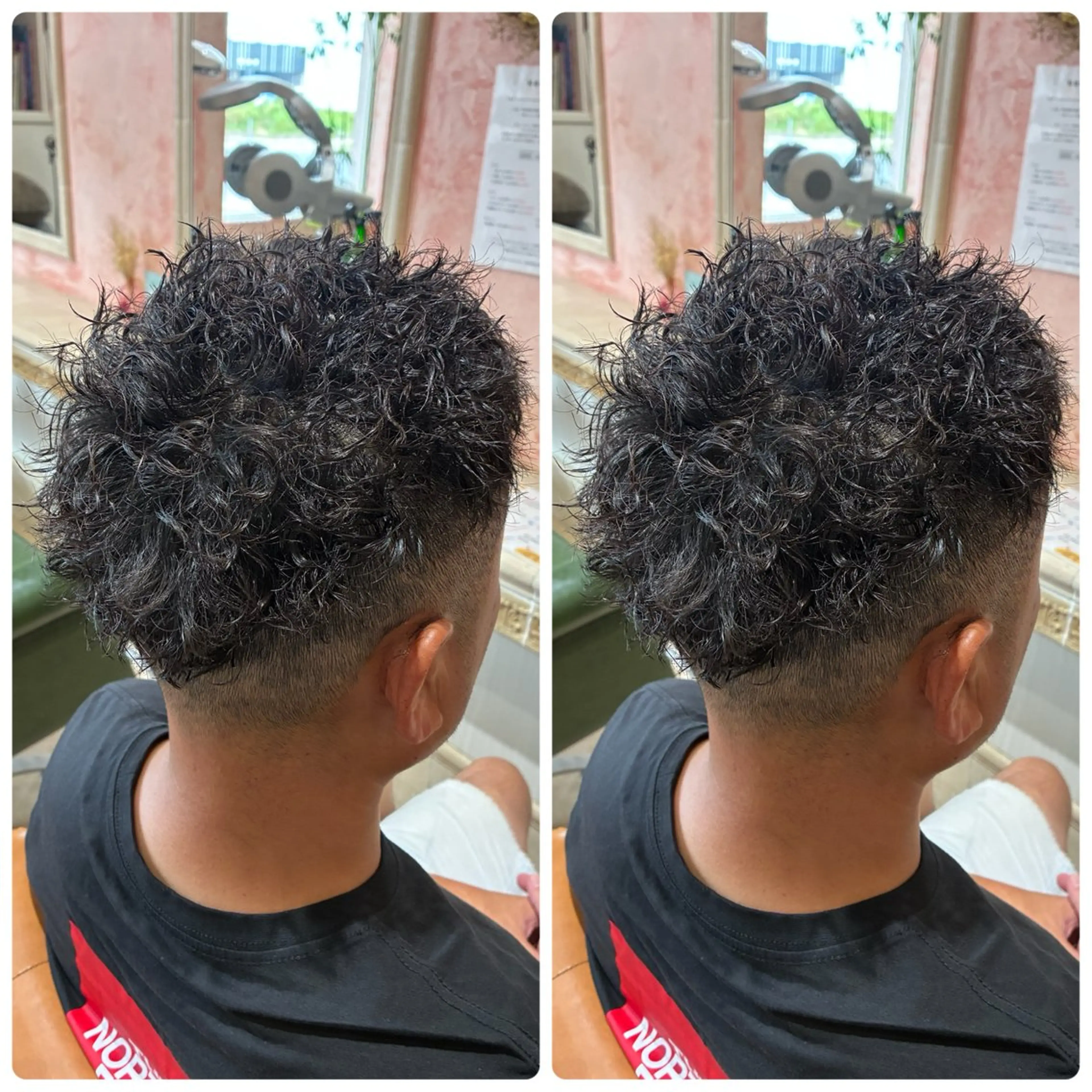 ショート パーマ おおやま たくみのヘアスタイル