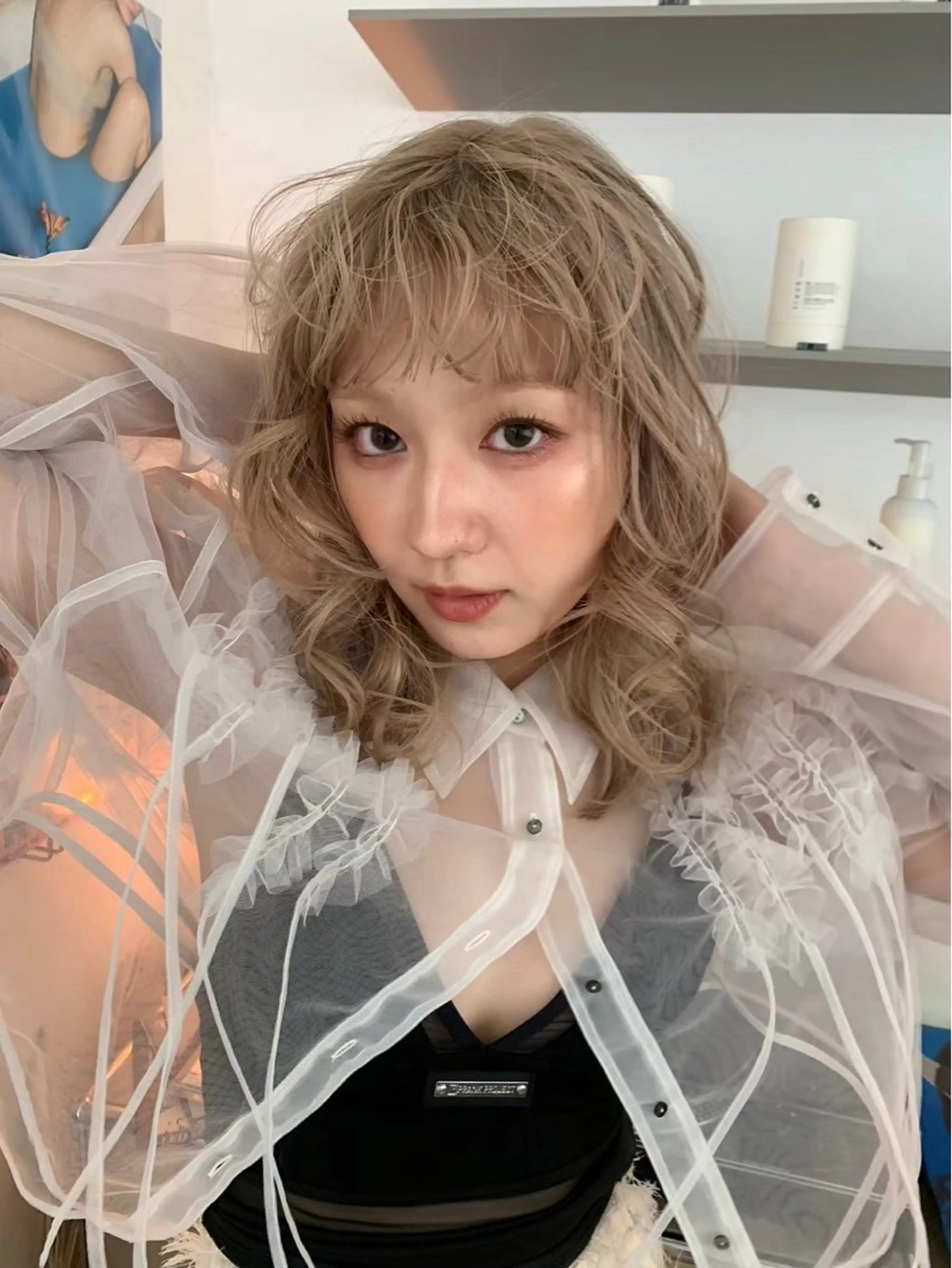 透け感たっぷりワンカラー🎵の写真