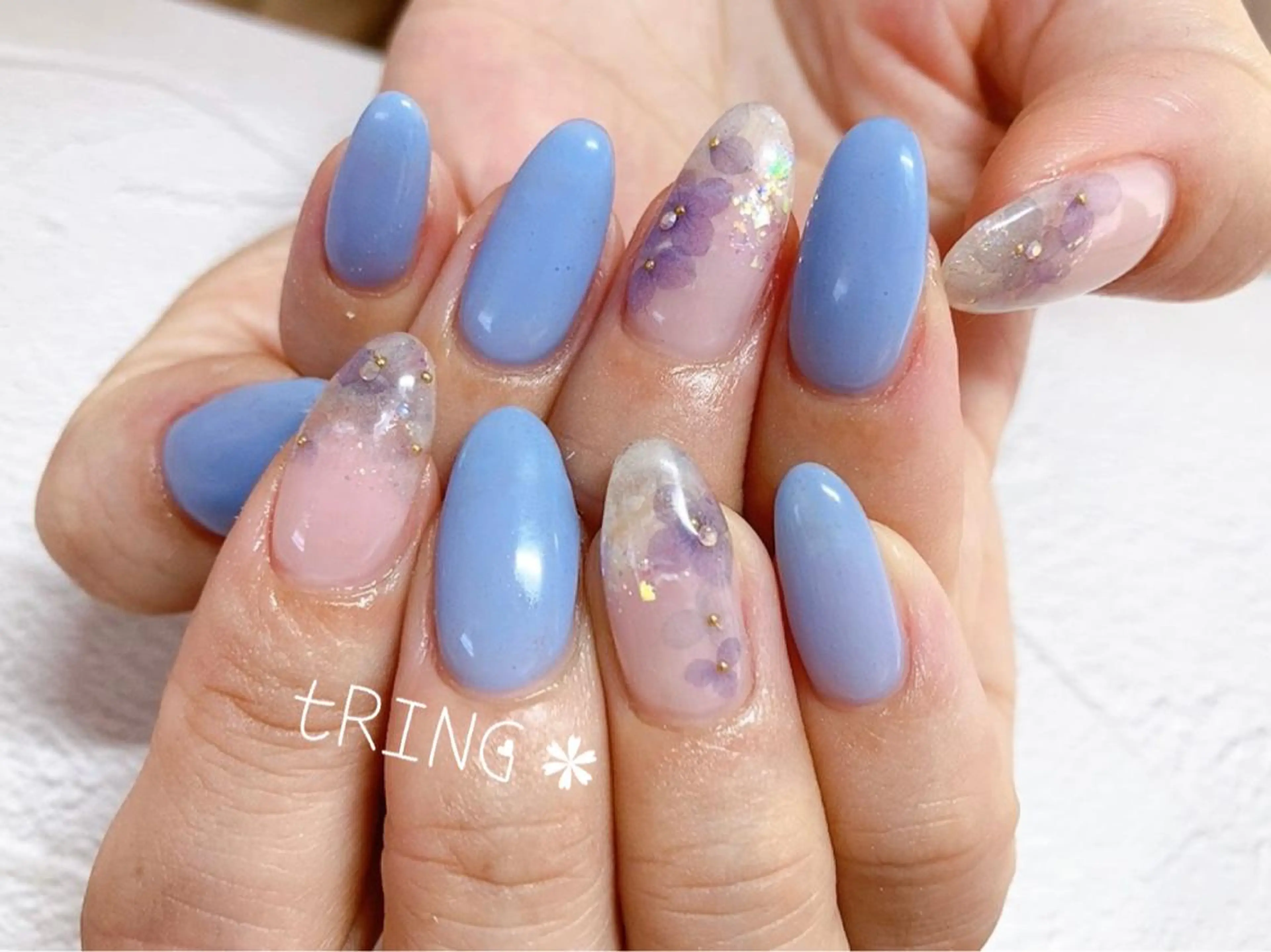 ネイル ハンドネイル tRING＊ しいの木台のネイルデザイン