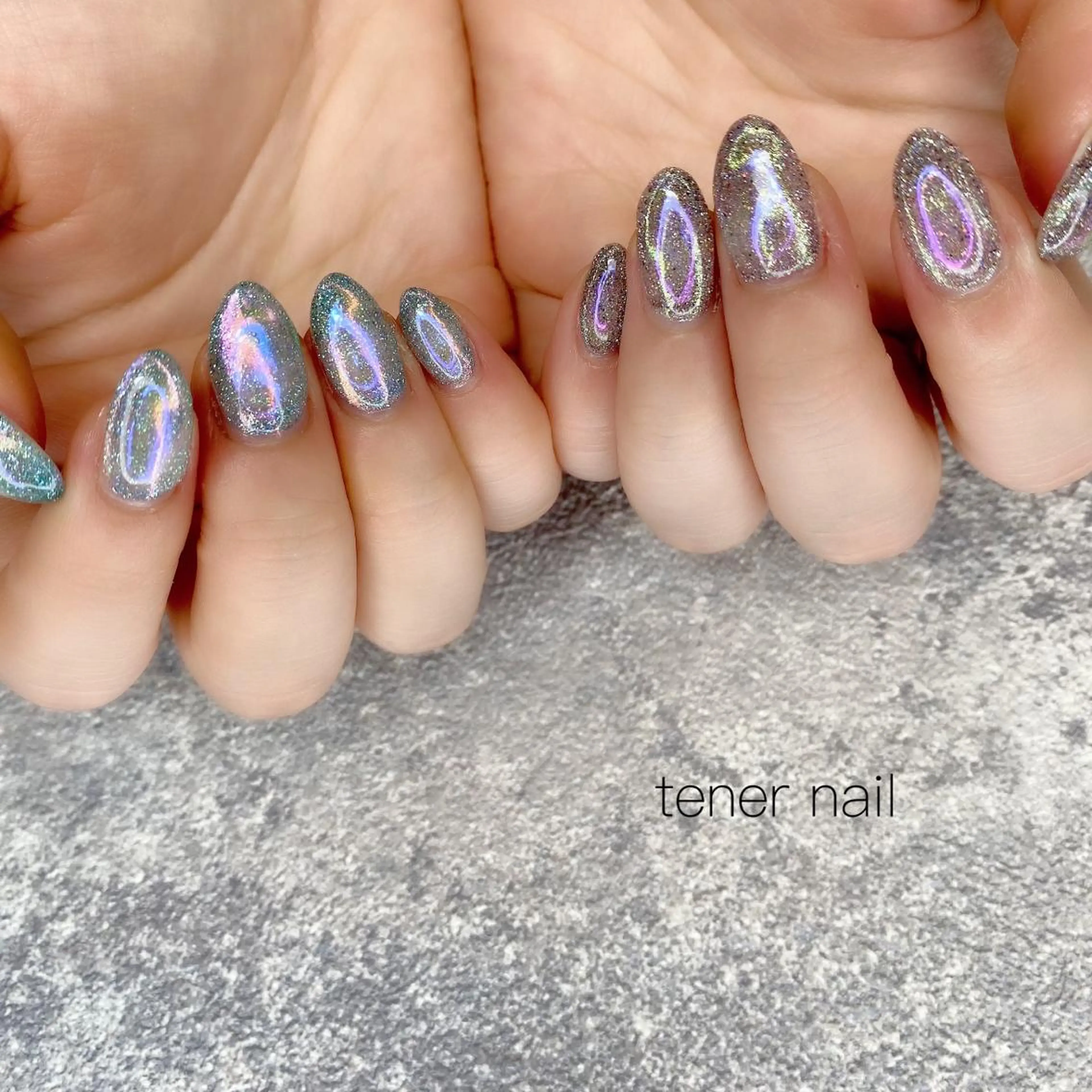 ネイル 氷ネイル・うるうるネイル テネルネイル tener nailのネイルデザイン