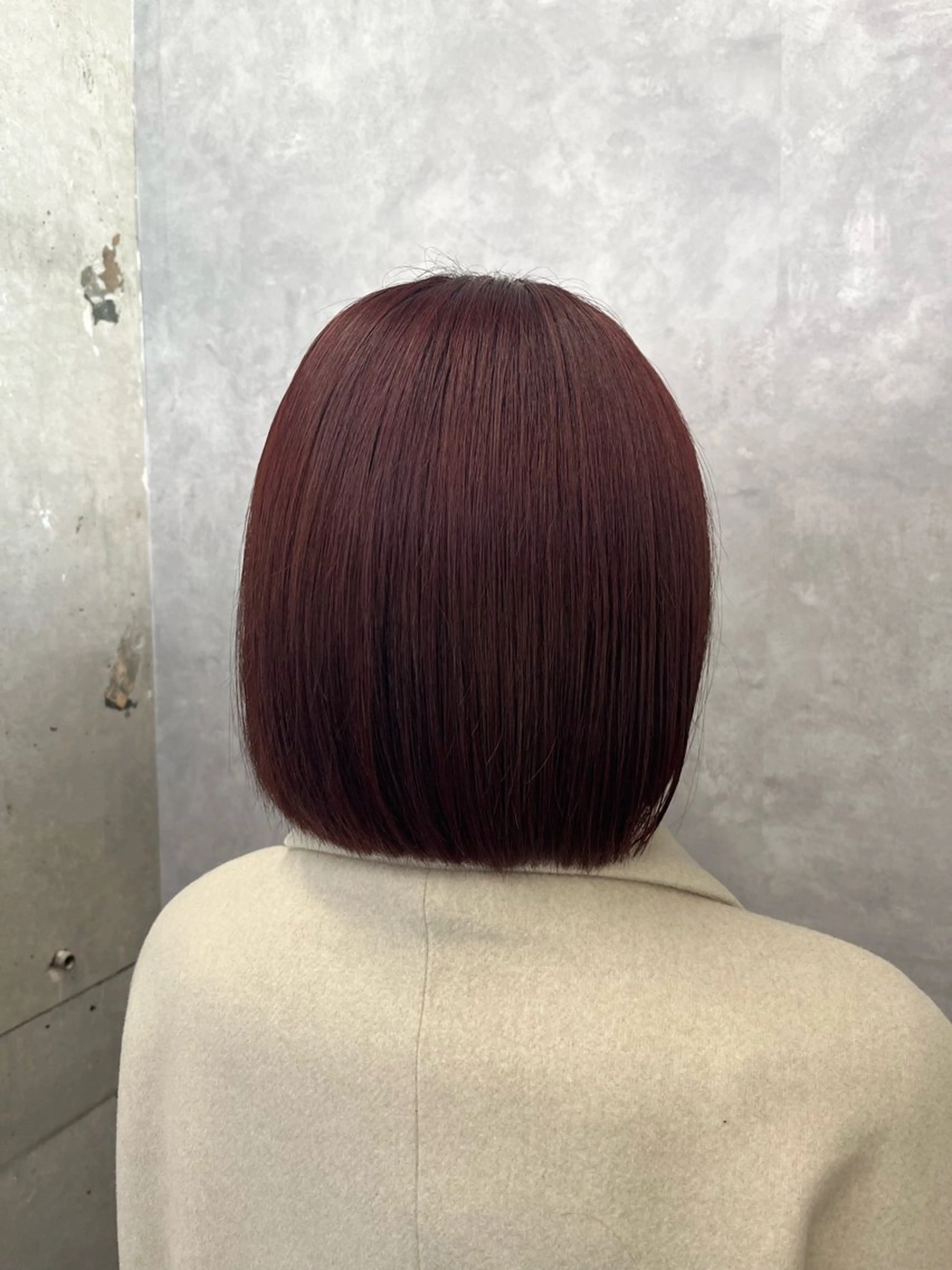 ショート カラー ブラウンカラー レッドカラー レッドブラウン ボブ カット ヘアカラー トリートメント yuri🌼 NUMBER 天王寺のヘアスタイル