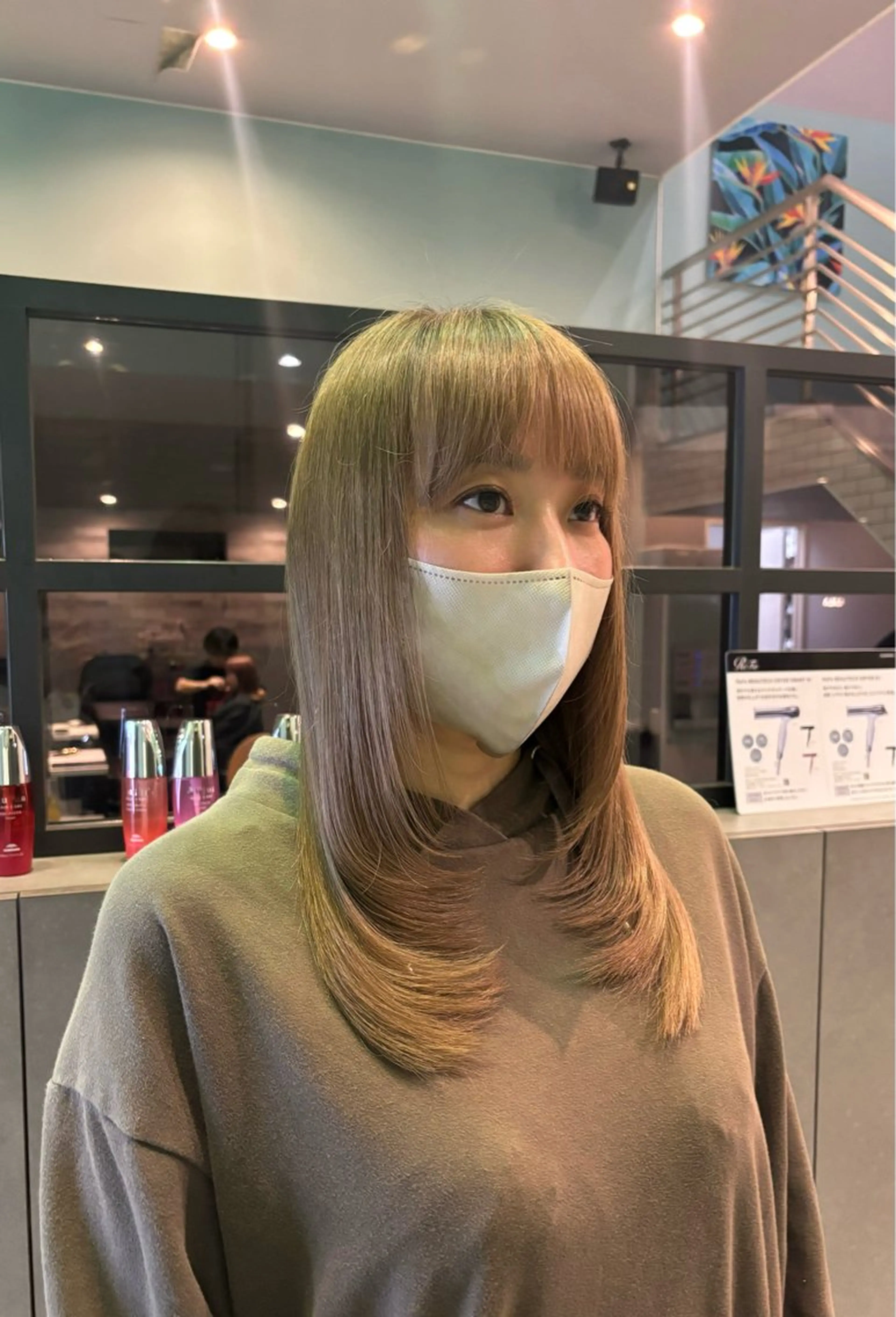 セミロング レイヤーカット カット 古田 穂香/似合わせカラーのヘアスタイル