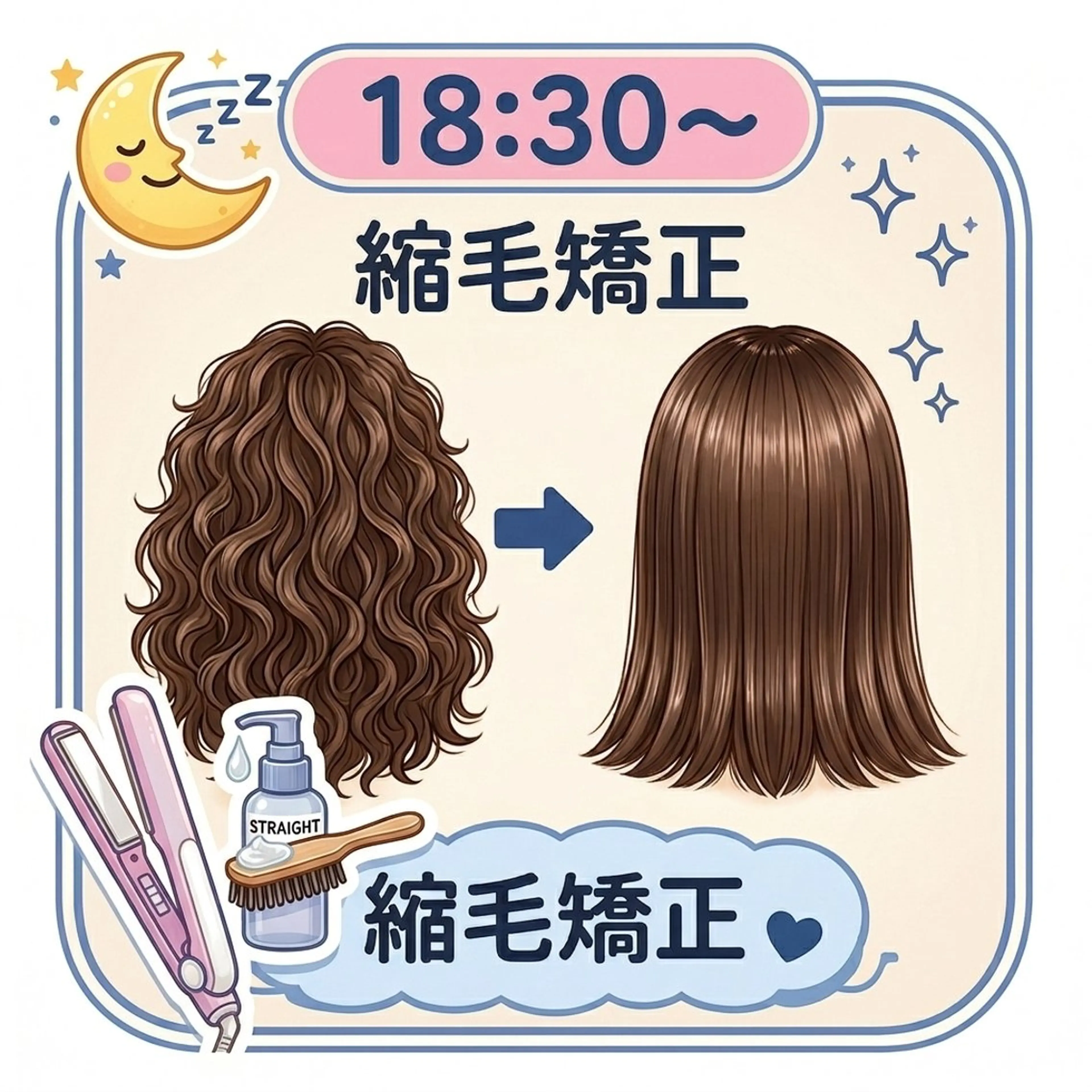 ✨🌹✨縮毛矯正➡️➡️➡️🈹🌙の写真