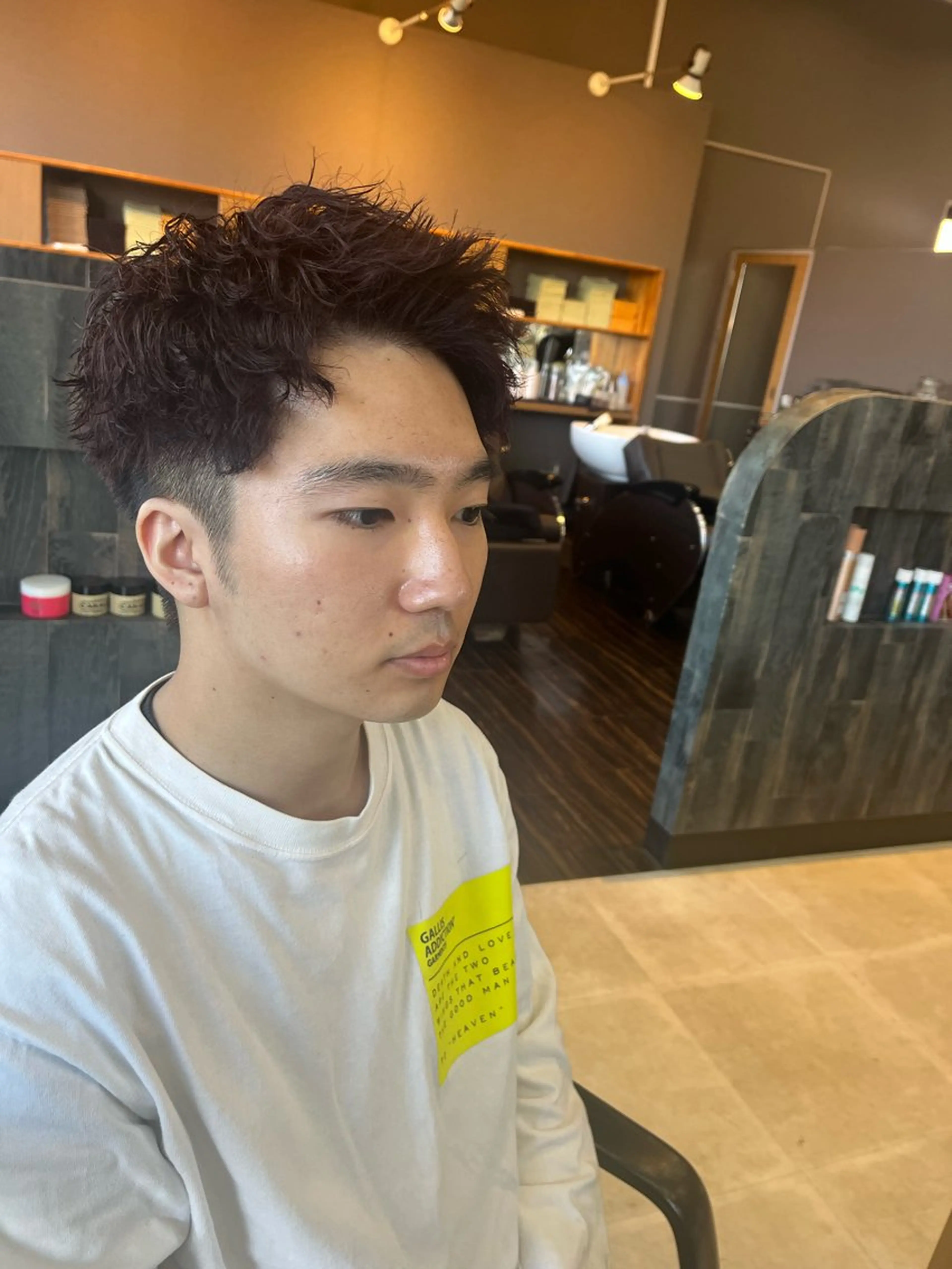 ショート パーマ メンズ メンズパーマ 刈り上げ カット パーマ メンズ特化✨パーマス タイル大得意安田海斗のヘアスタイル