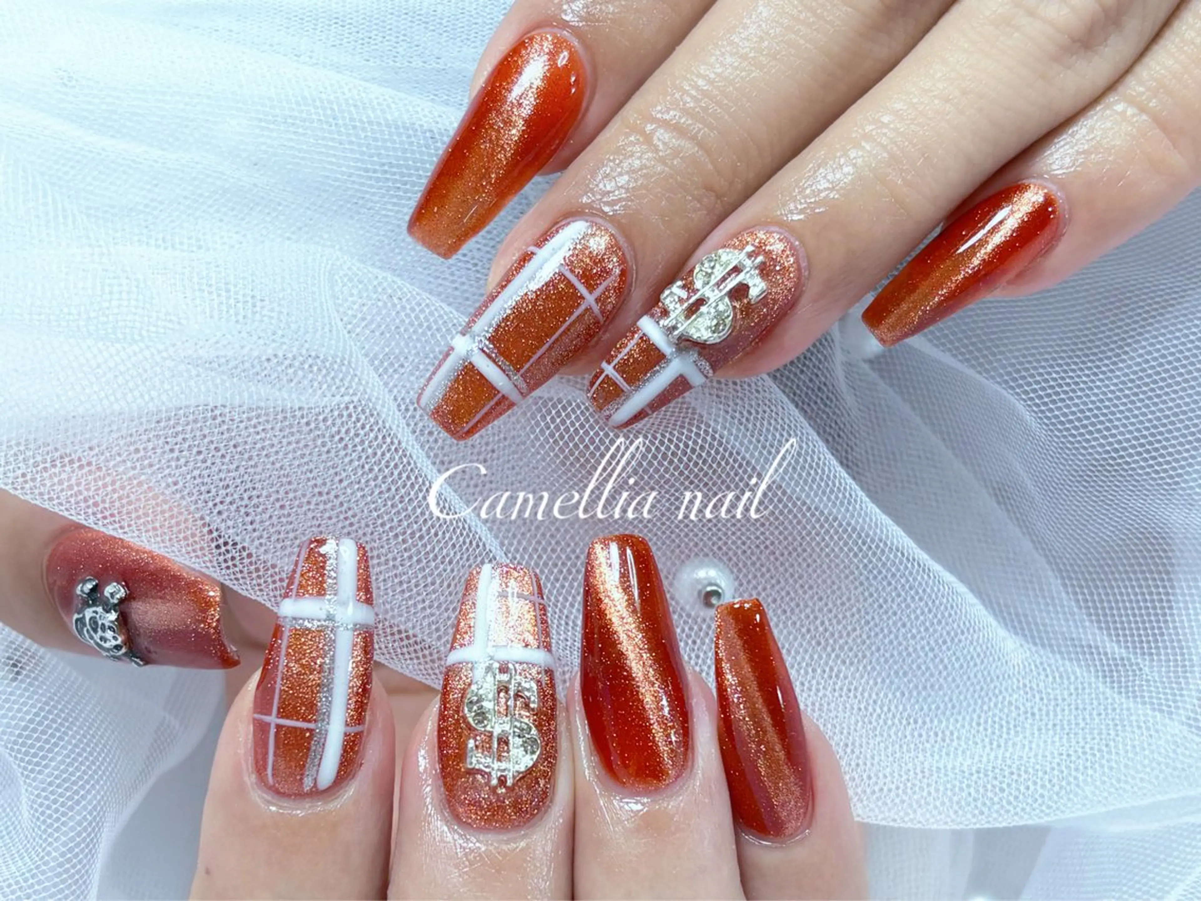 ネイル Camellia 長さだし& デザインのネイルデザイン