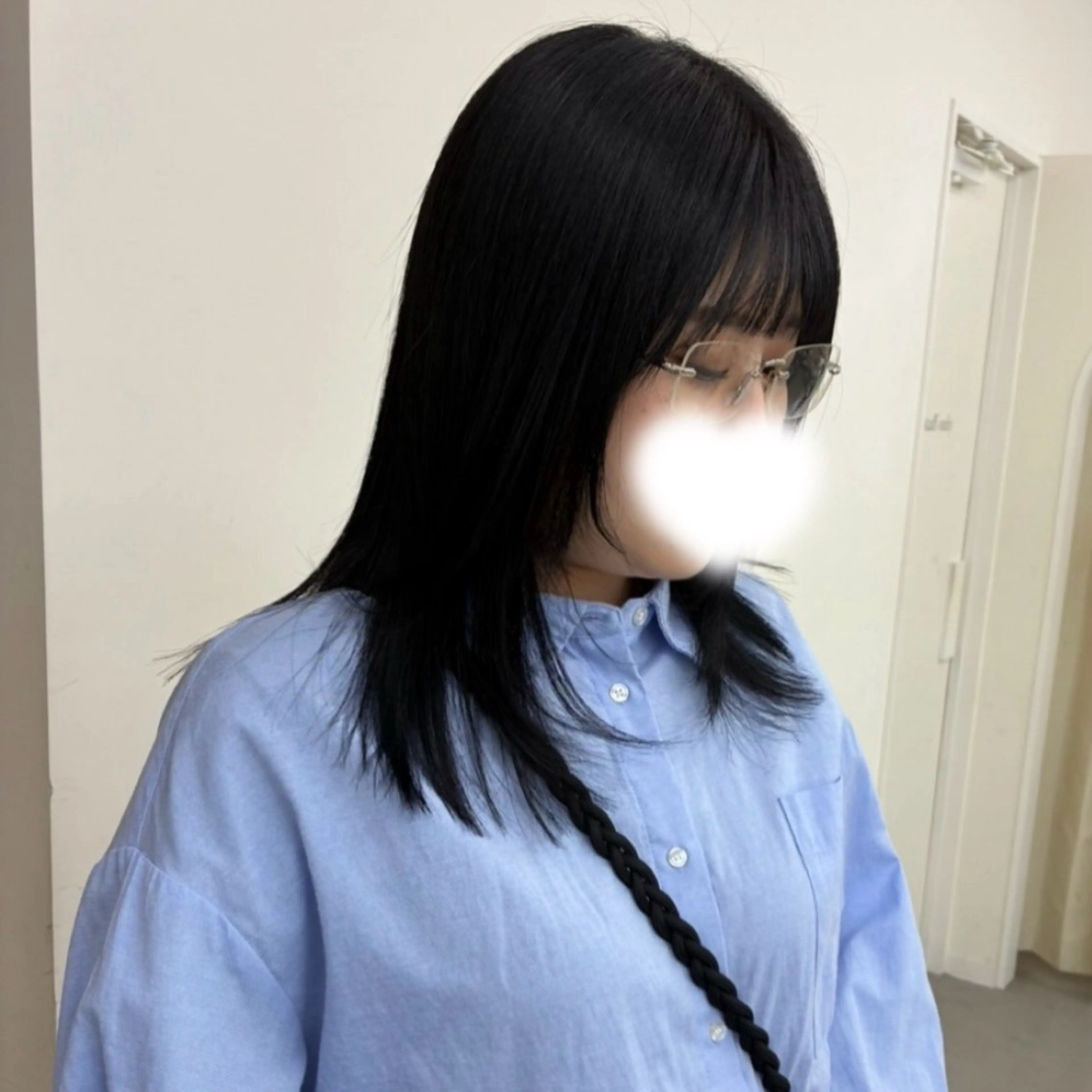 ミディアム レイヤーカット 名駅/透明感カラー/ 艶髪/hinanoのヘアスタイル