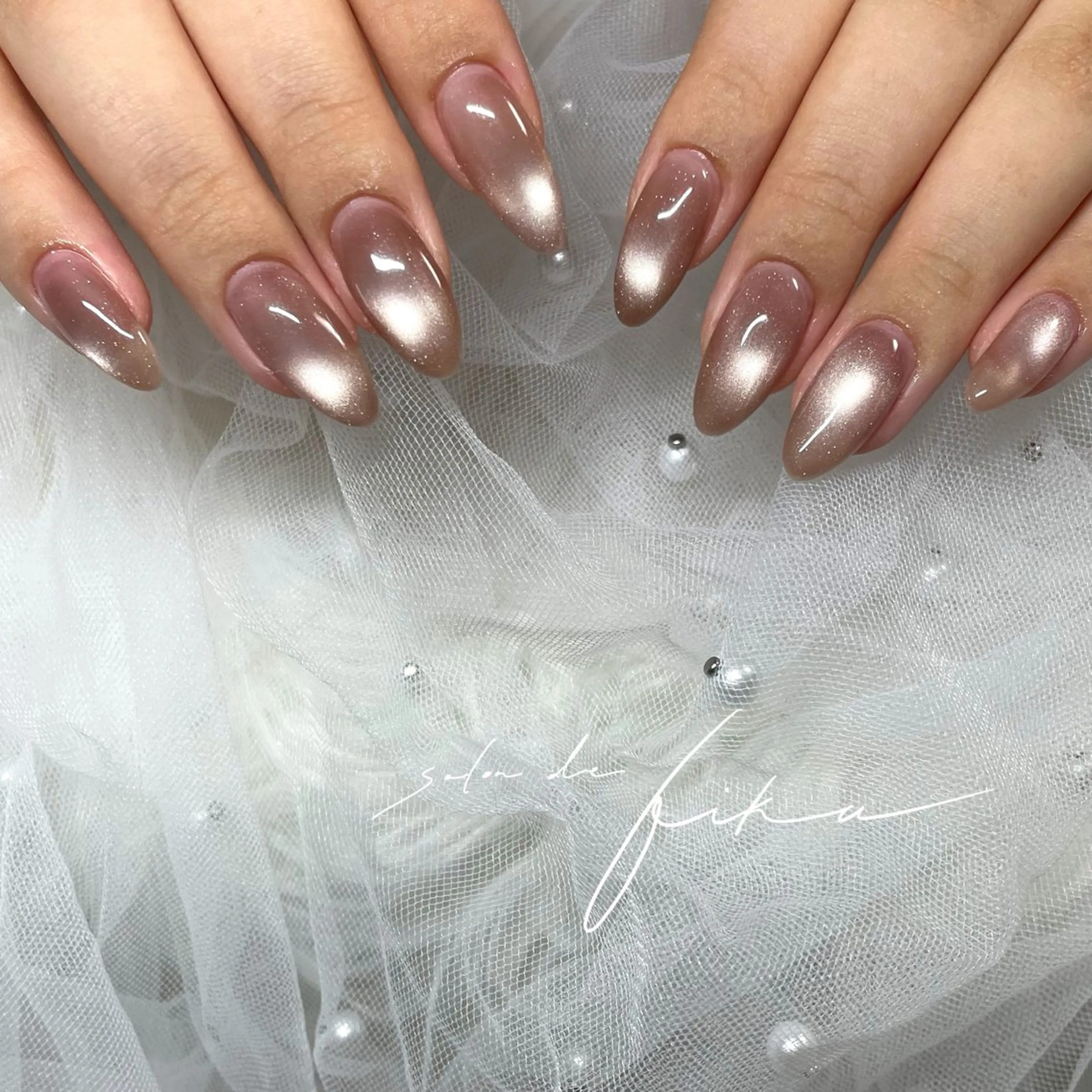 💖マグネットネイル💖オフありの写真