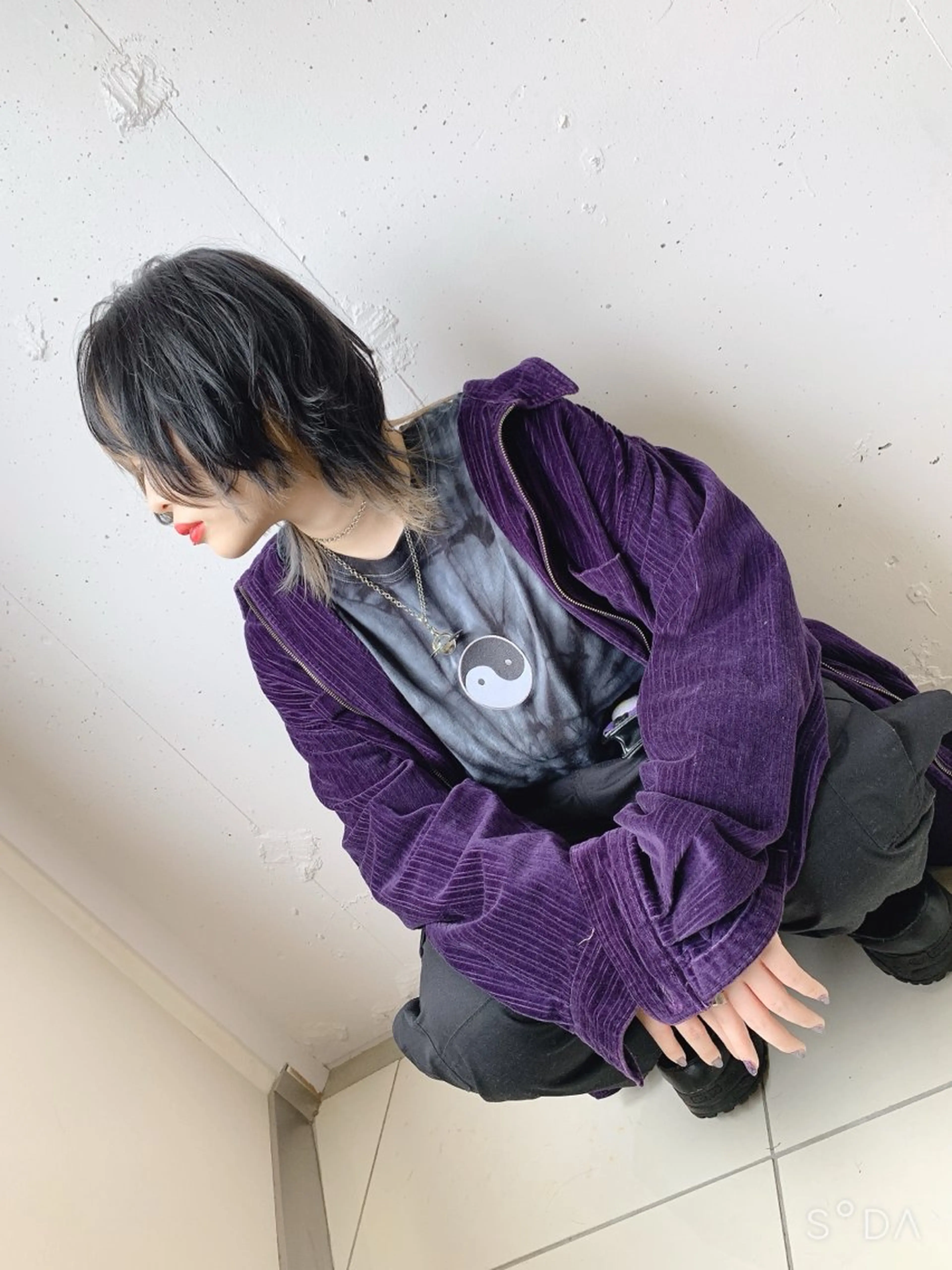 ショート ショートヘア ウルフカット カット ヘアカラー ウルフ🤍渋谷 🤍Mizukiのヘアスタイル