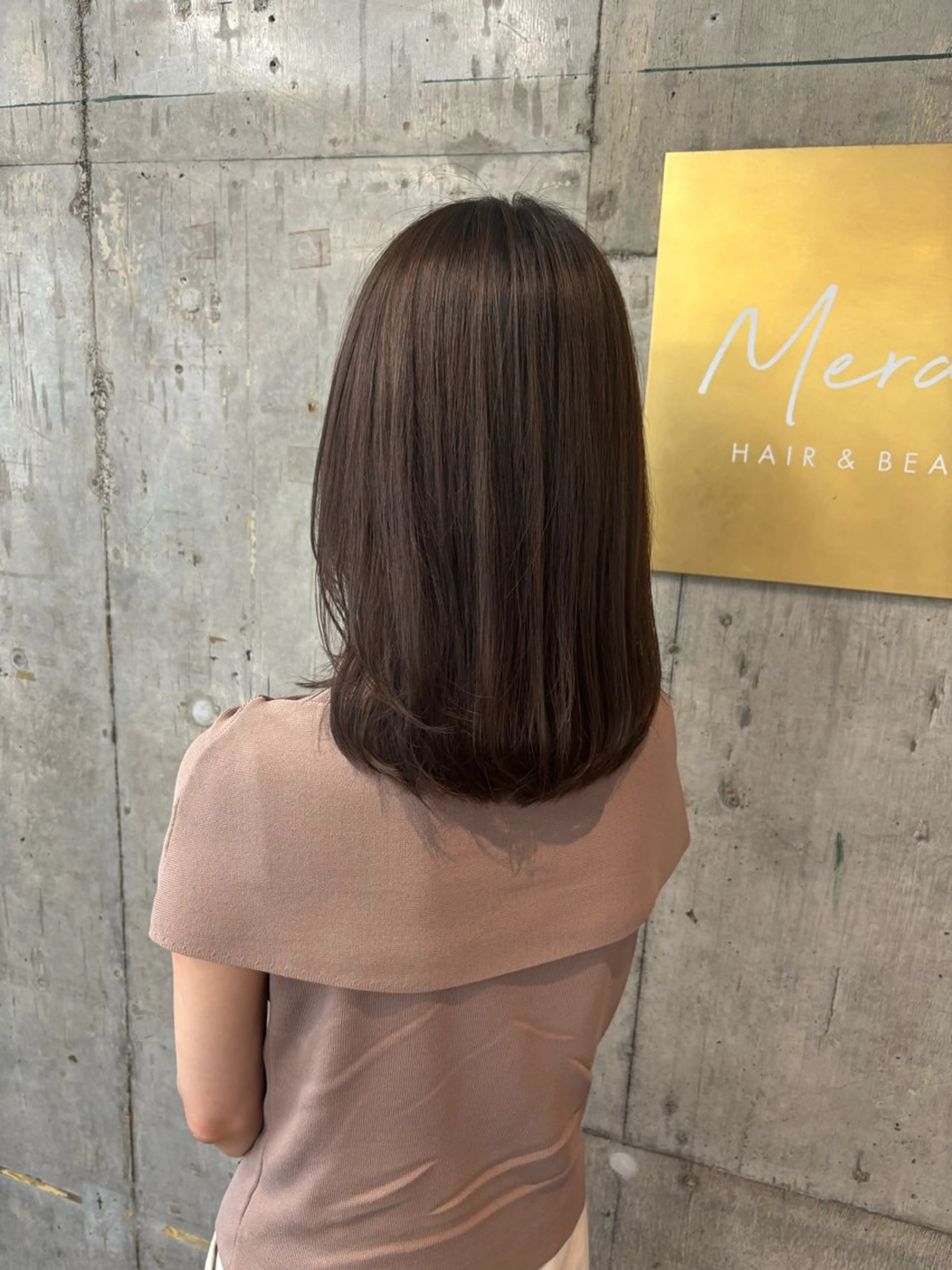 🩵暗髪透明感カラー🩵アドミオカラー+カット ⚠️日にちによって出勤店異なりますの写真