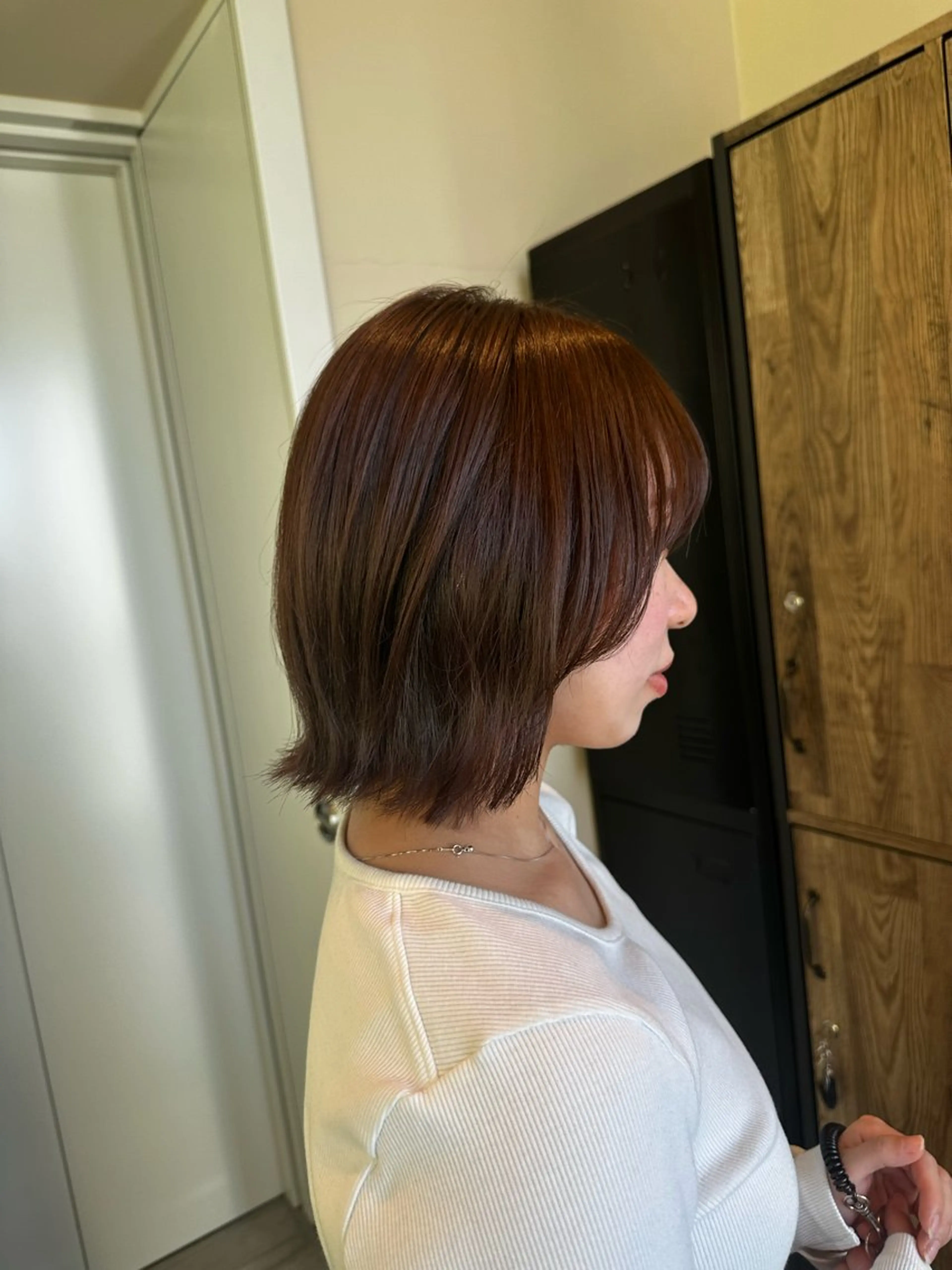 ミディアム カラー ヘアカラー トリートメント ✨髪質改善/ハイトー ン/艶髪高山のヘアスタイル