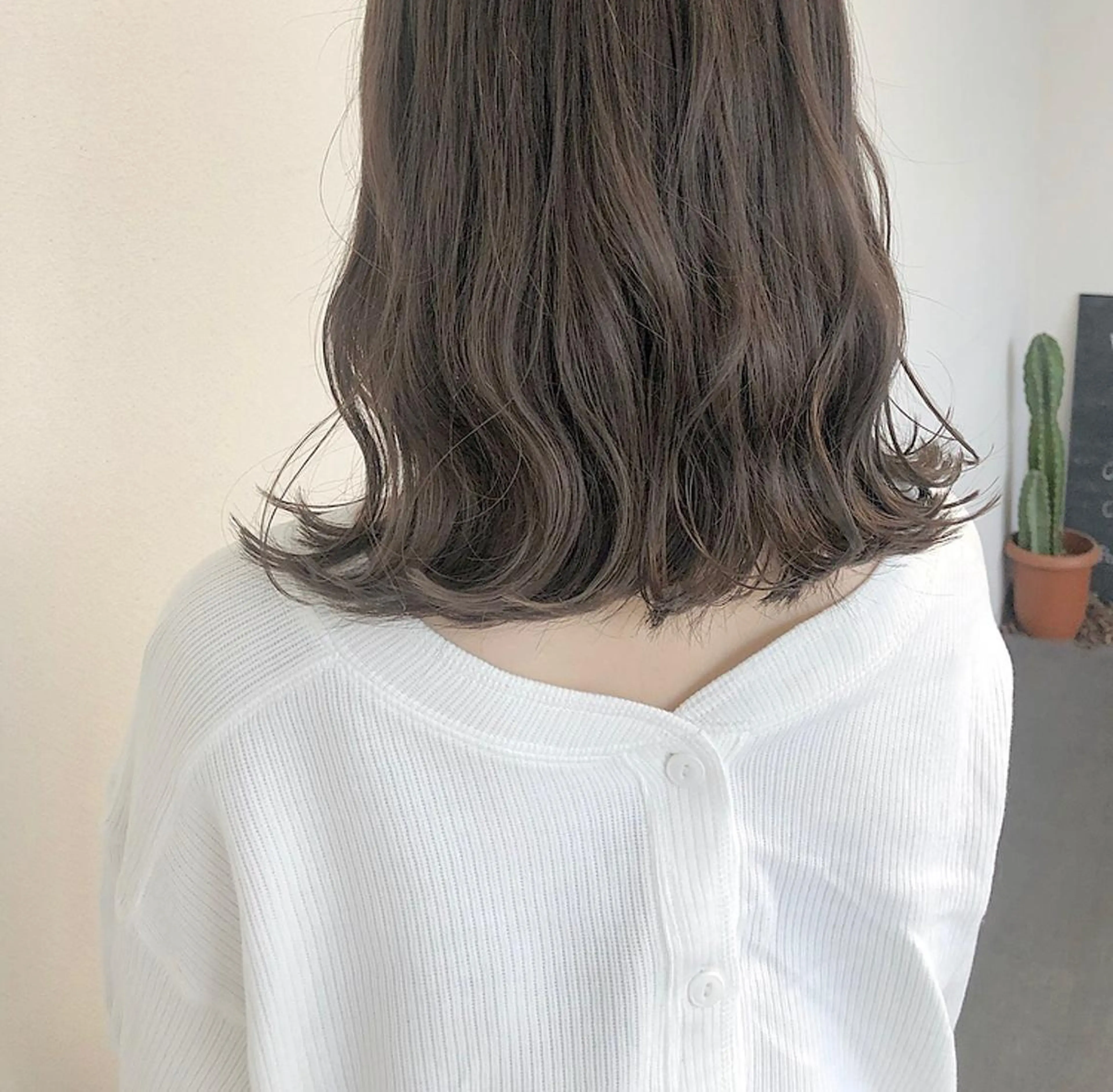 ミディアム カラー GPIP 近藤沙樹のヘアスタイル
