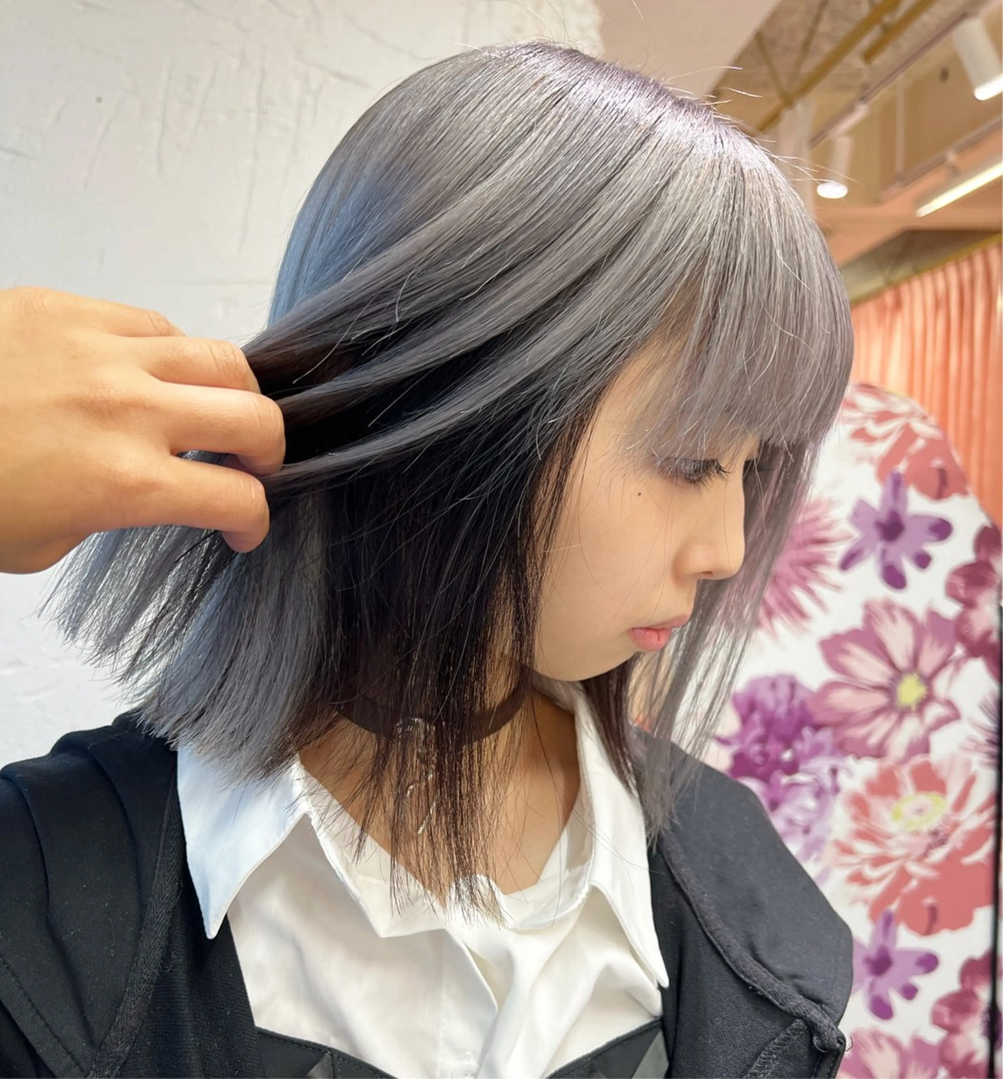 ミディアム カラー ヘアカラー box  mico. mutsumiのヘアスタイル