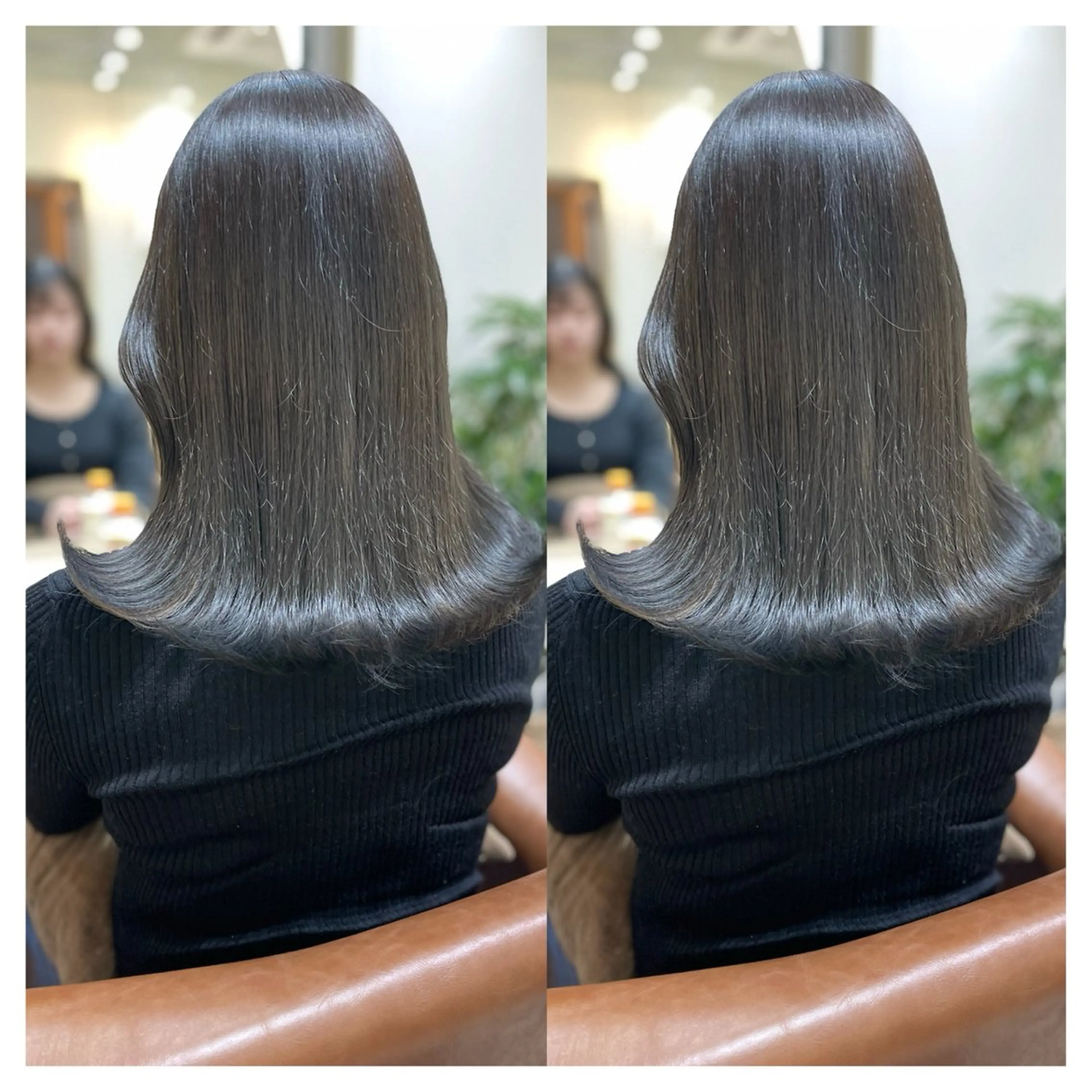 ミディアム カラー 村山 茉衣のヘアスタイル