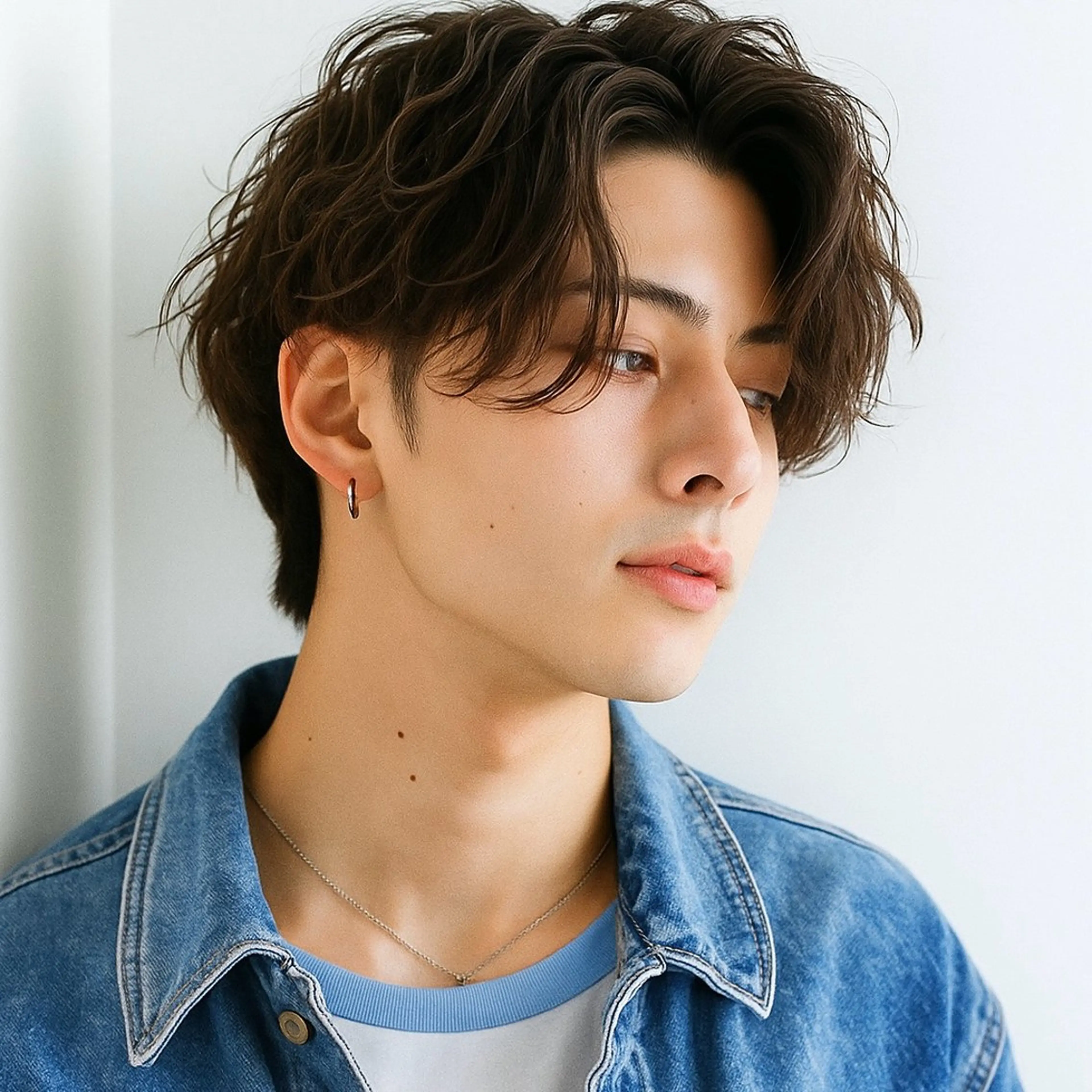 ショート カラー パーマ メンズ メンズブリーチ メンズハイライト メンズパーマ スペインカール スパイキーショート Gain KAKKY 名古屋/池下駅3分のヘアスタイル