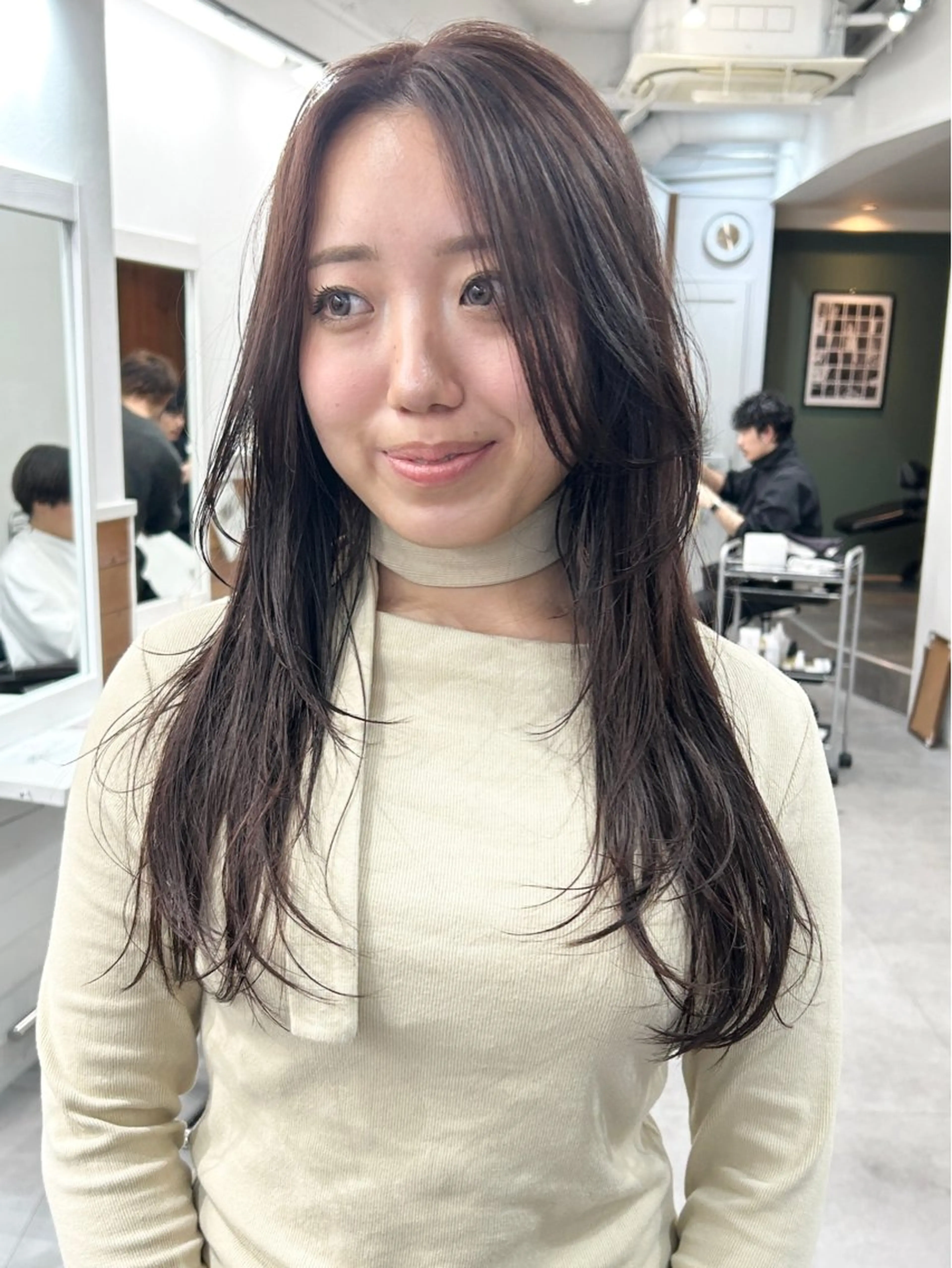 ロング カラー レイヤーボブ/ 艶カラー/サナ🌼のヘアスタイル