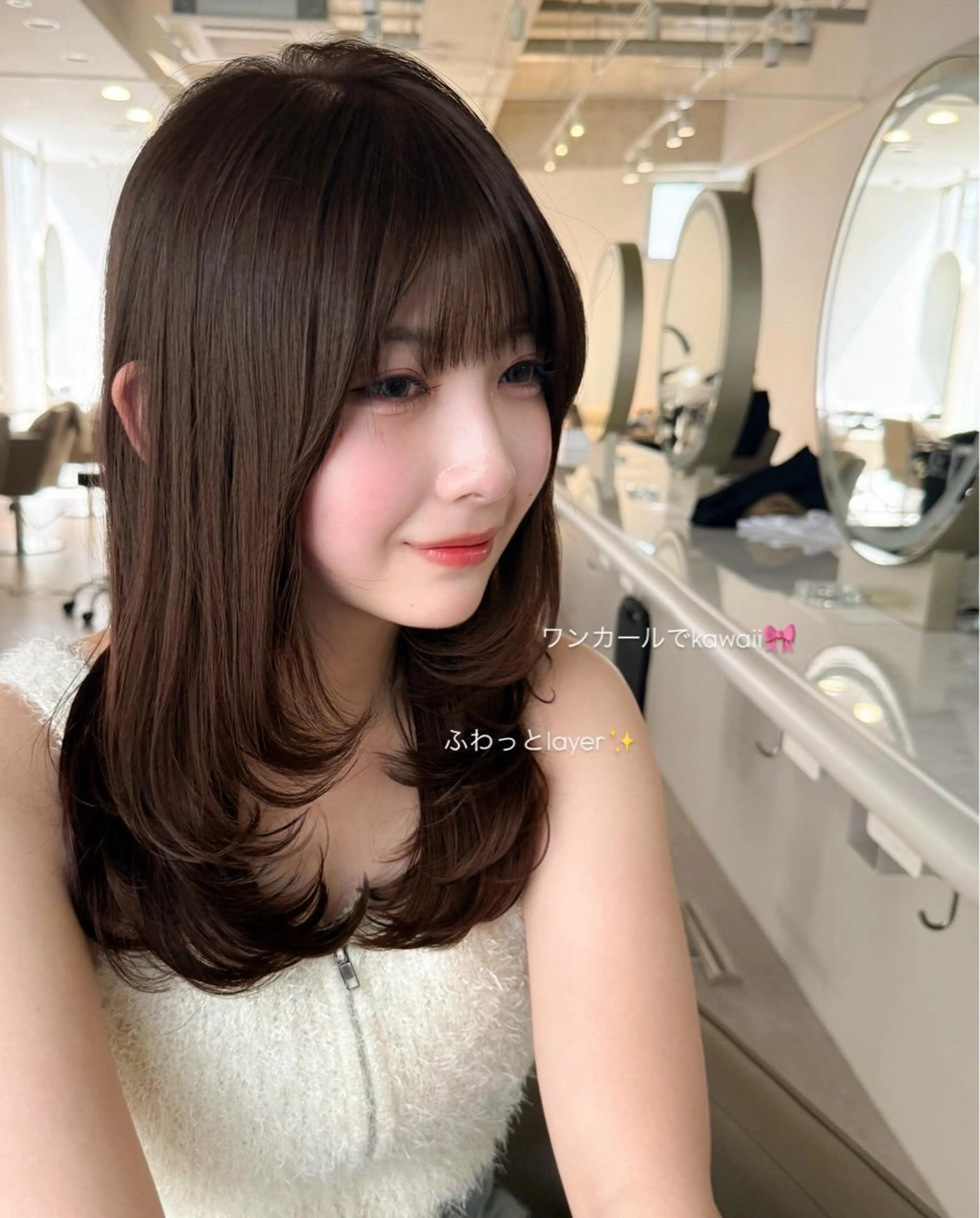 ミディアム Agnos 青山/ saya🌼のヘアスタイル