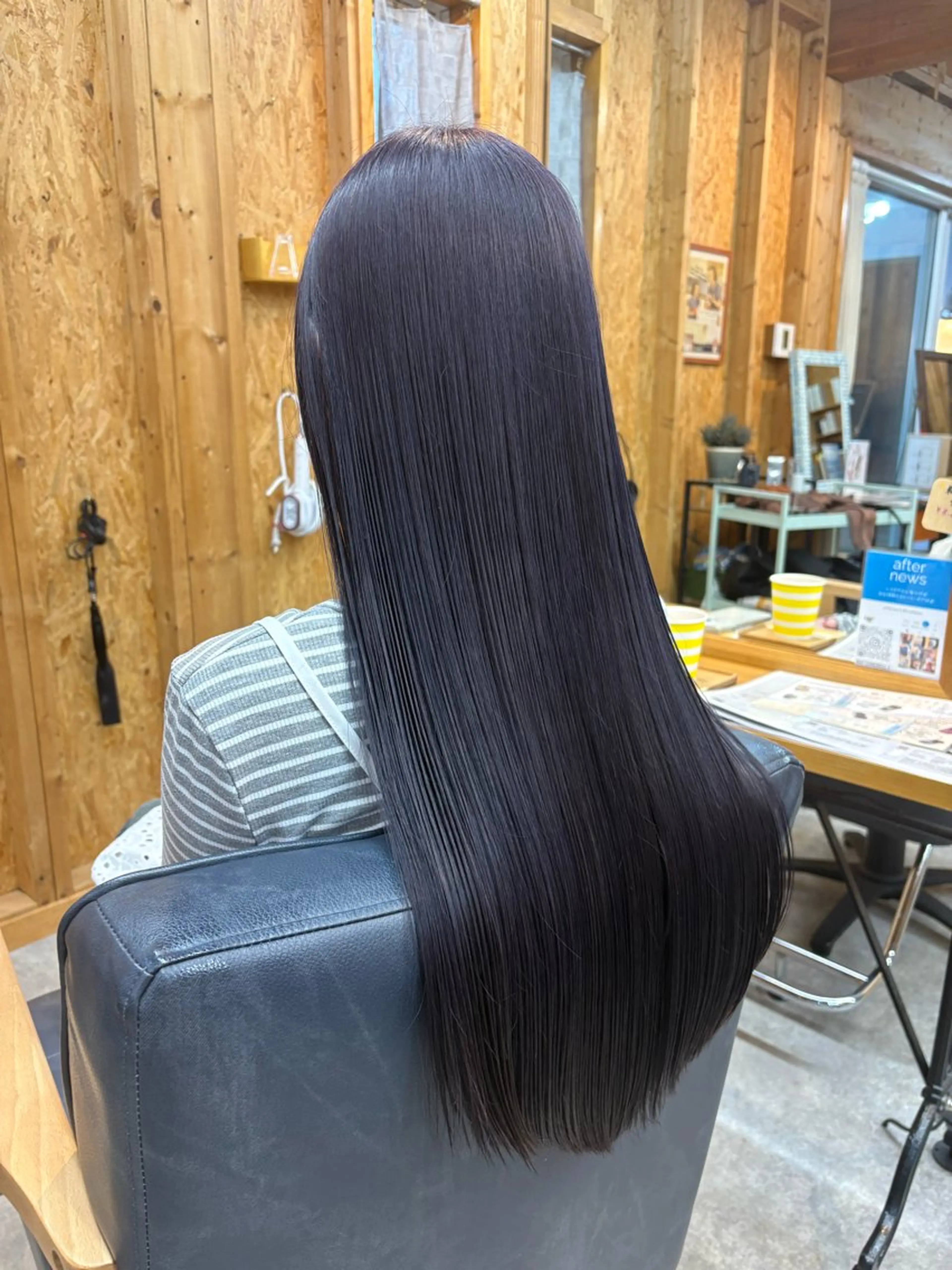 カラー まろみ暖色×ボブ ×chia🕯のヘアスタイル