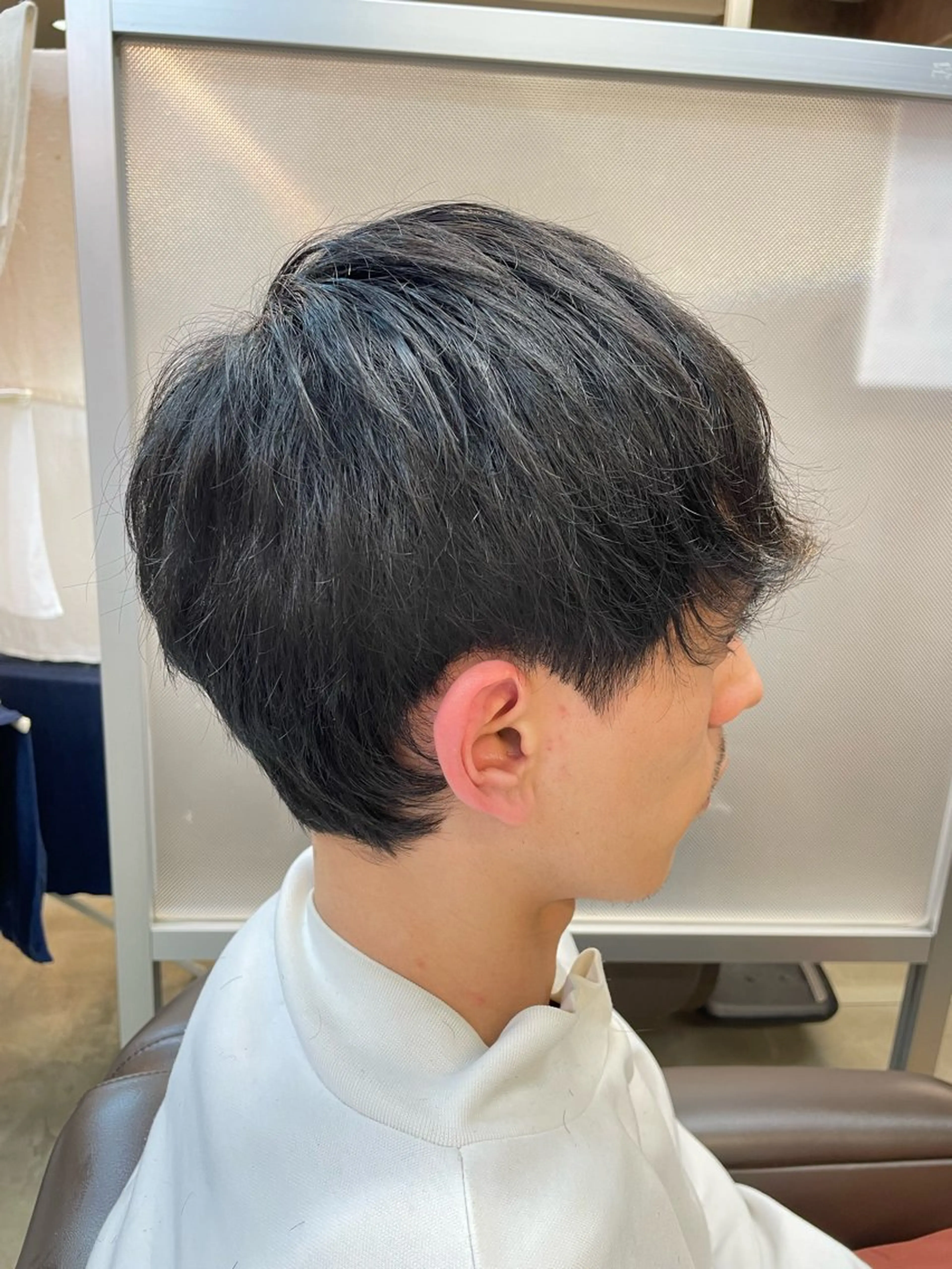 ショート メンズ マッシュ 刈り上げ メンズパーマ特化 カバヤマ　リョウのヘアスタイル