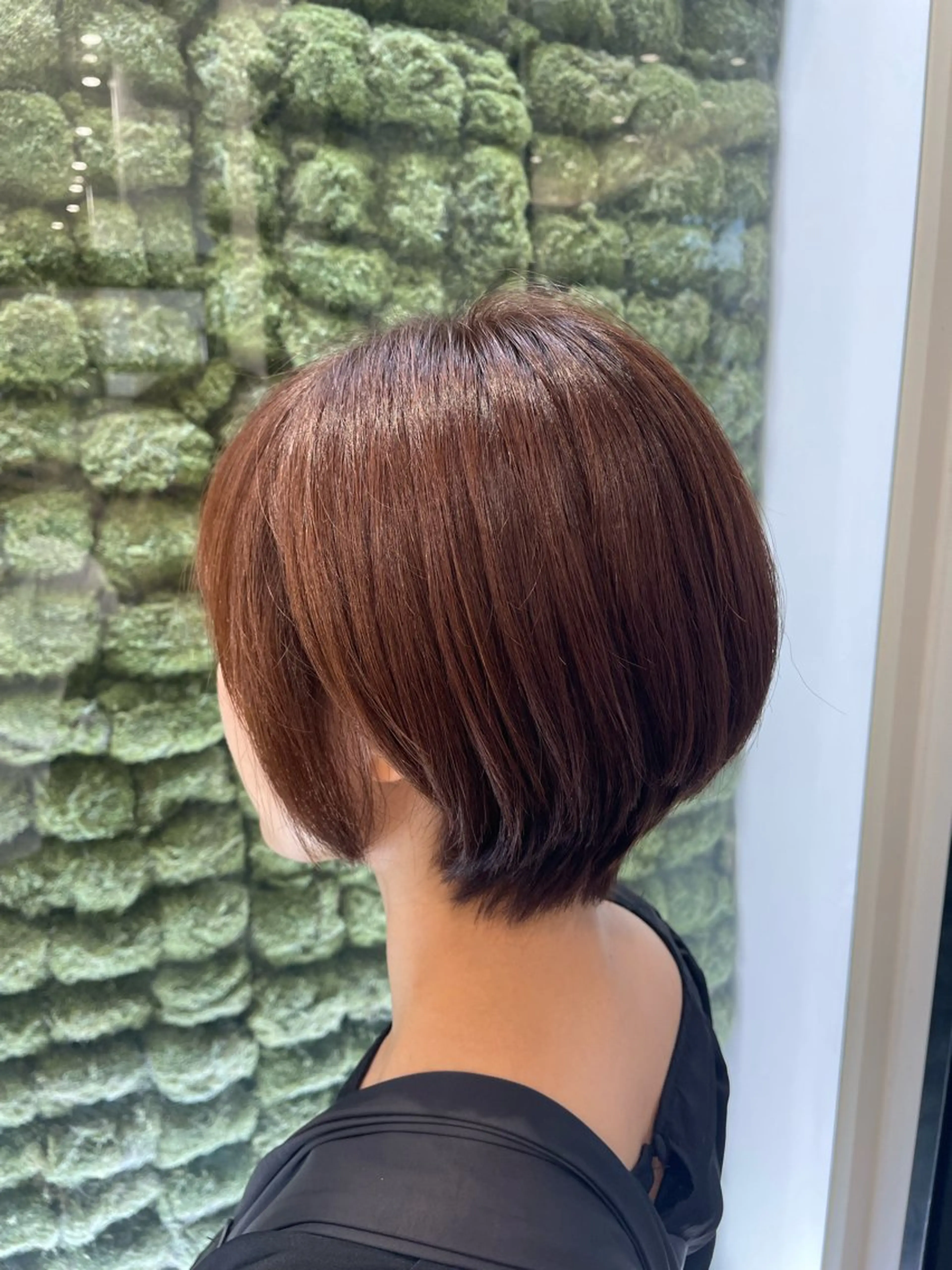 ショート ピンクブラウン ショートヘア カット ヘアカラー 田中 あかりのヘアスタイル