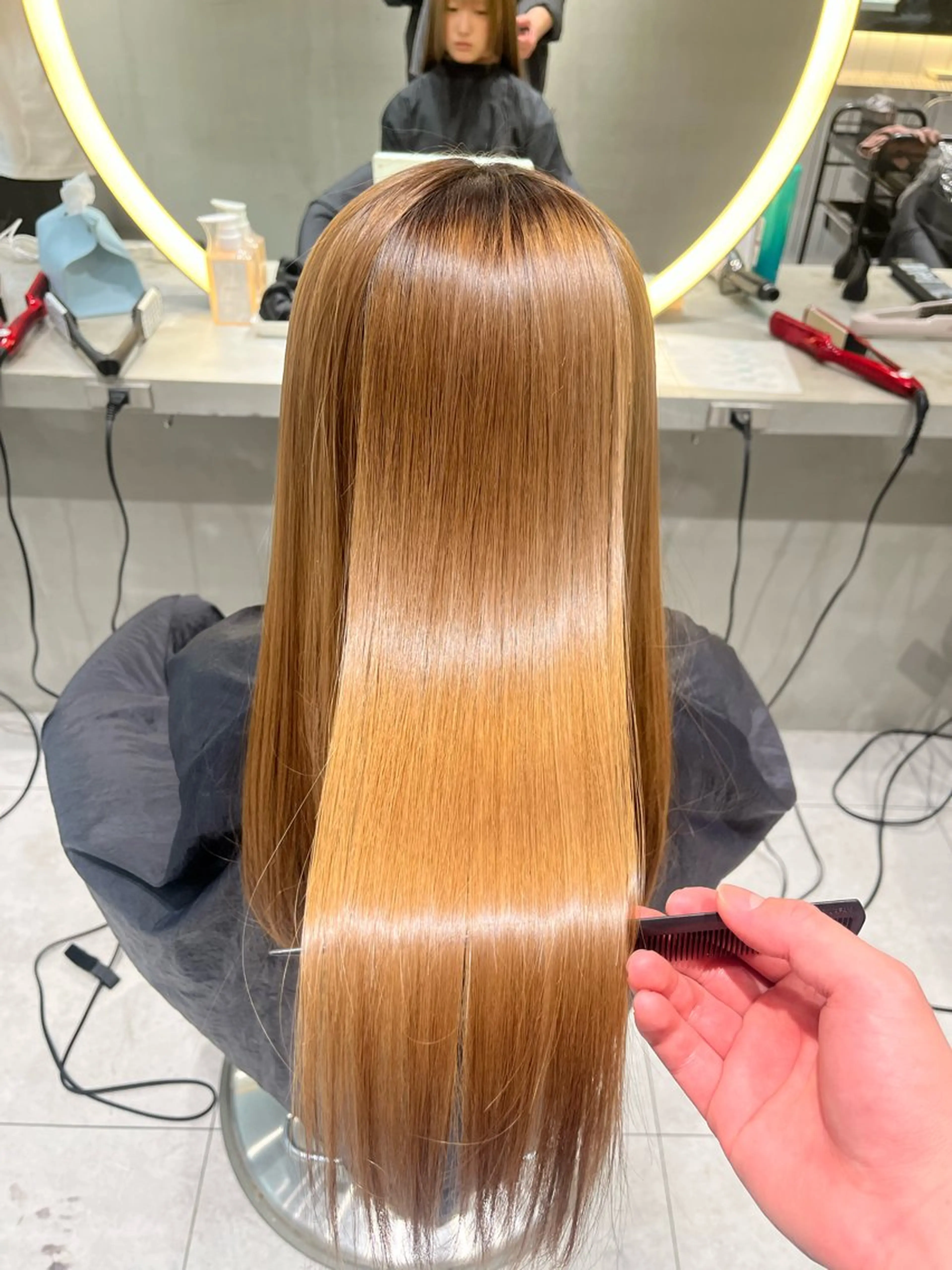 ロング 縮毛矯正 縮毛矯正 ショート/レイヤー 髪質改善/加納のヘアスタイル