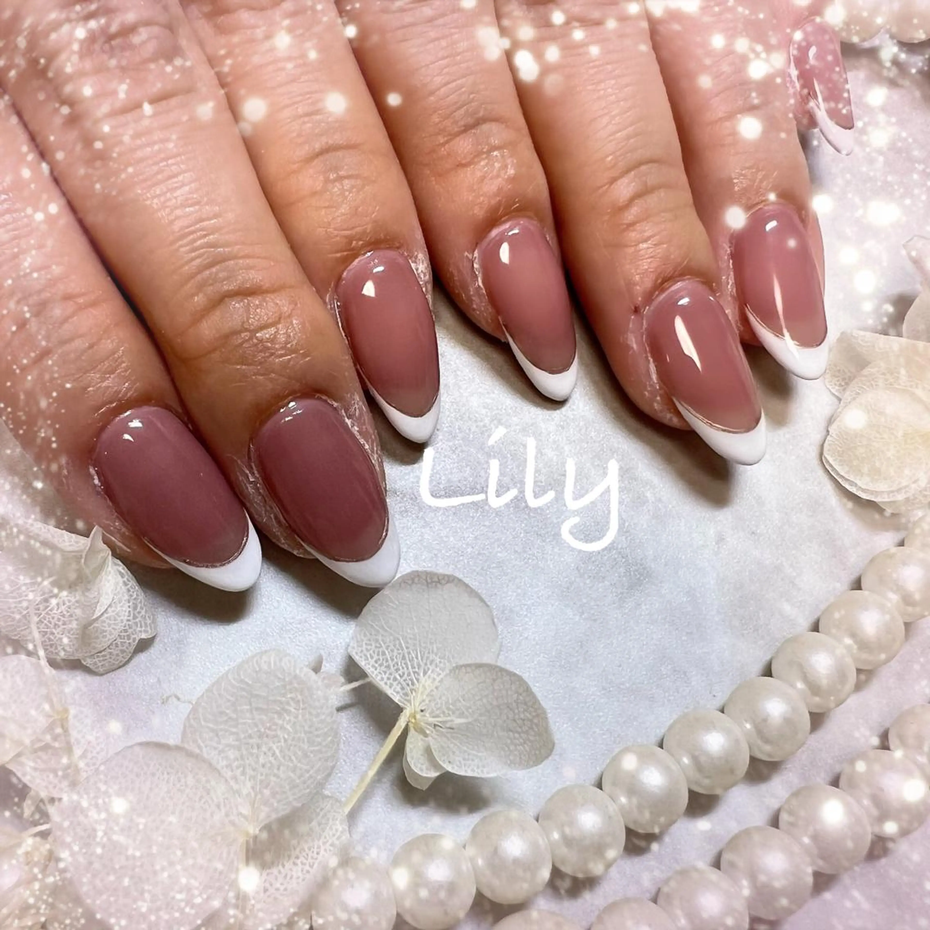 ネイル ハンドネイル Lily*nail 🌻Mii🌻のネイルデザイン