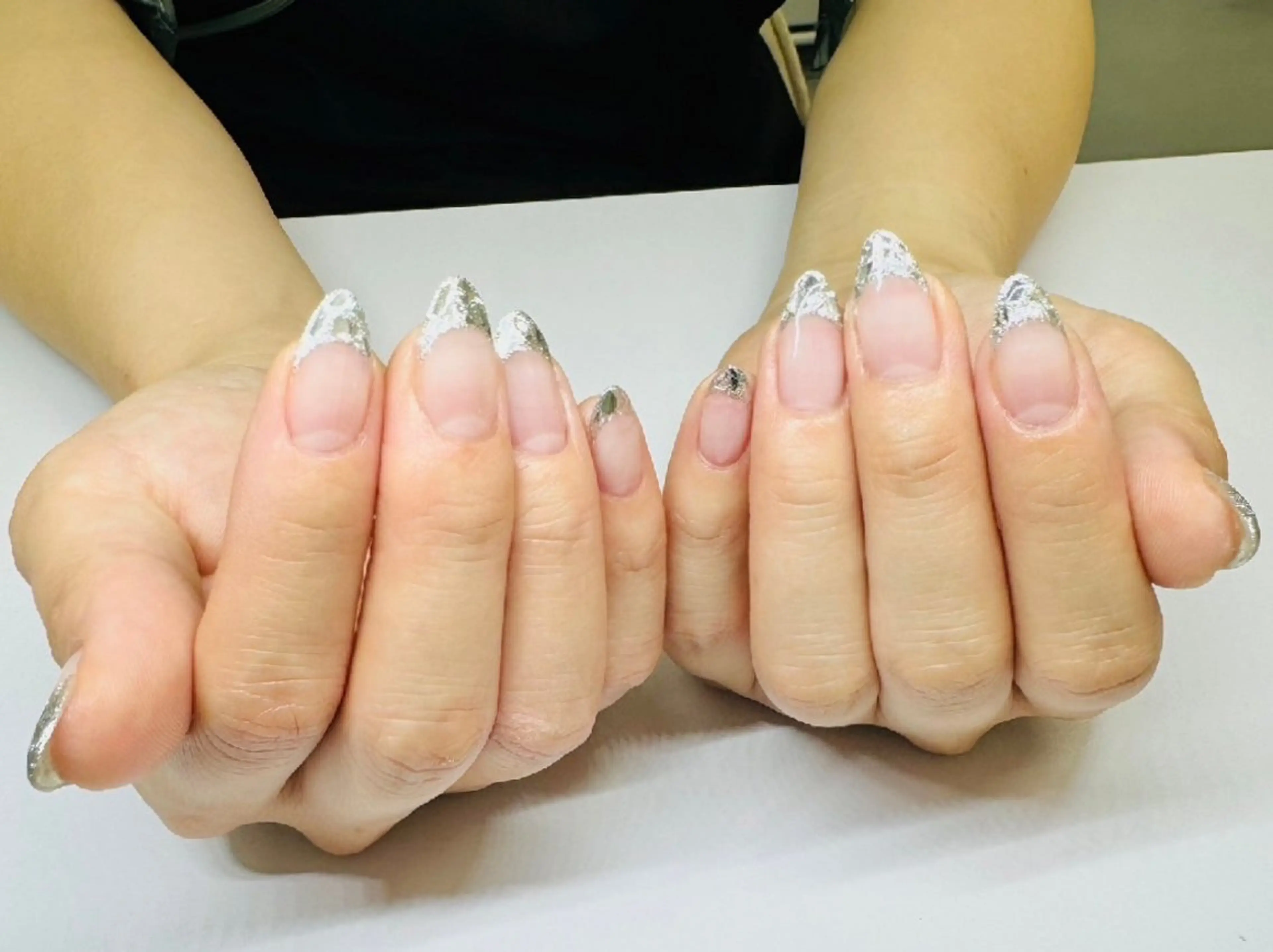 ネイル フレンチネイル ガラスフレンチ Mxx[ミクス] Horigomeのネイルデザイン