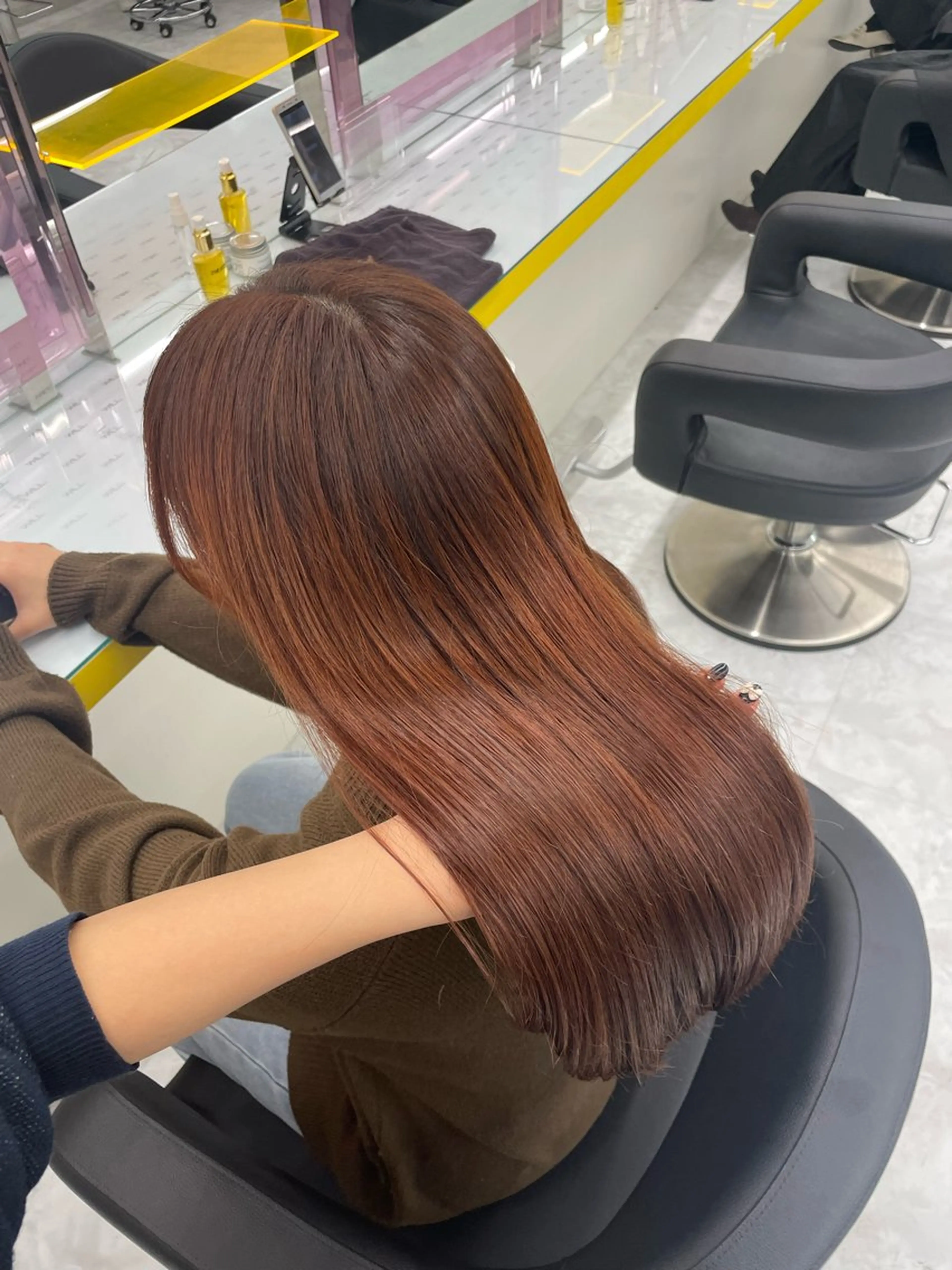 ロング カット トリートメント ヘッドスパ ヘアセット 🦋色落ち綺麗カラー メンズYUZU🦋‪のヘアスタイル