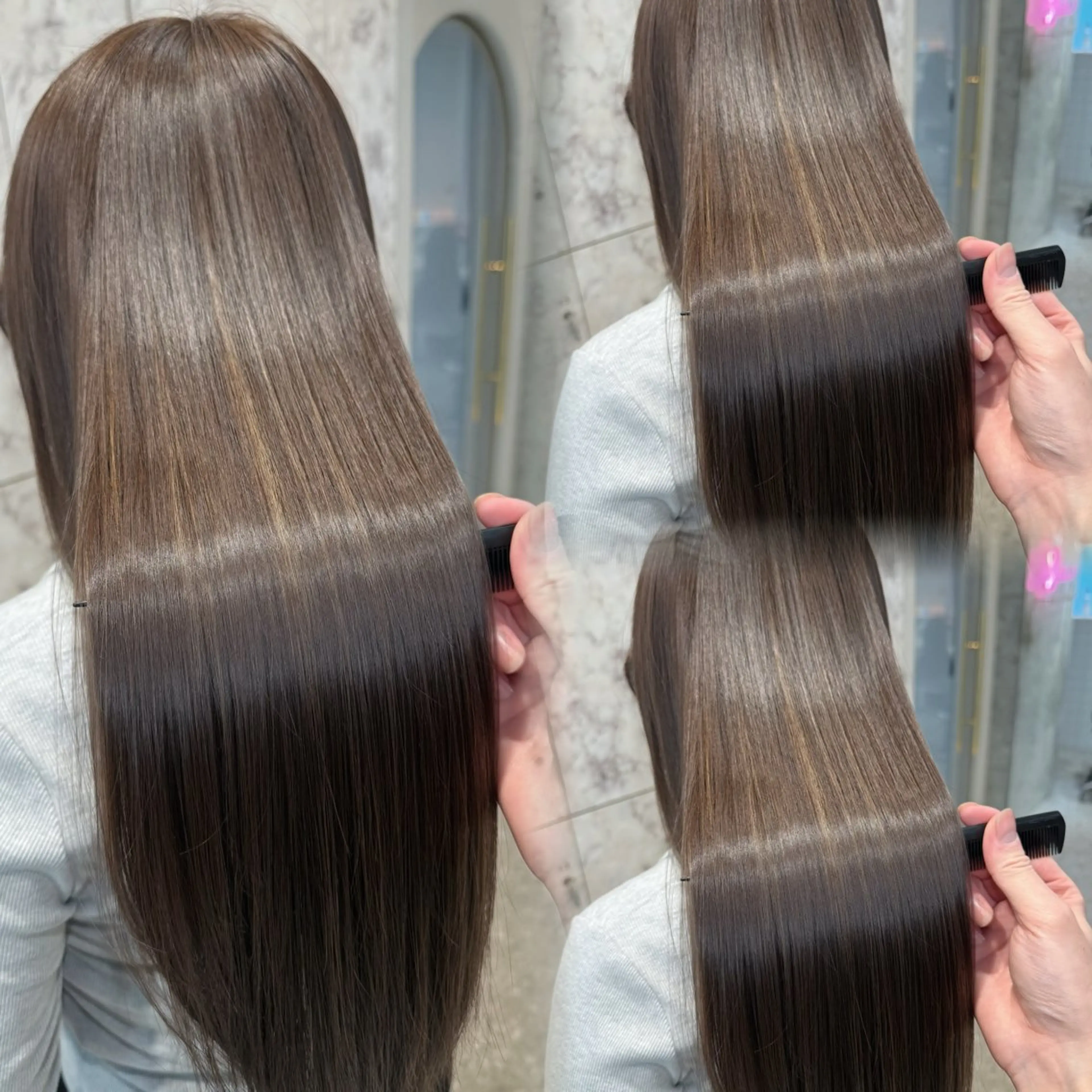 【⭐️ミニモ限定価格☆】カット+美髪矯正ストレート+選べる髪質改善TRの写真