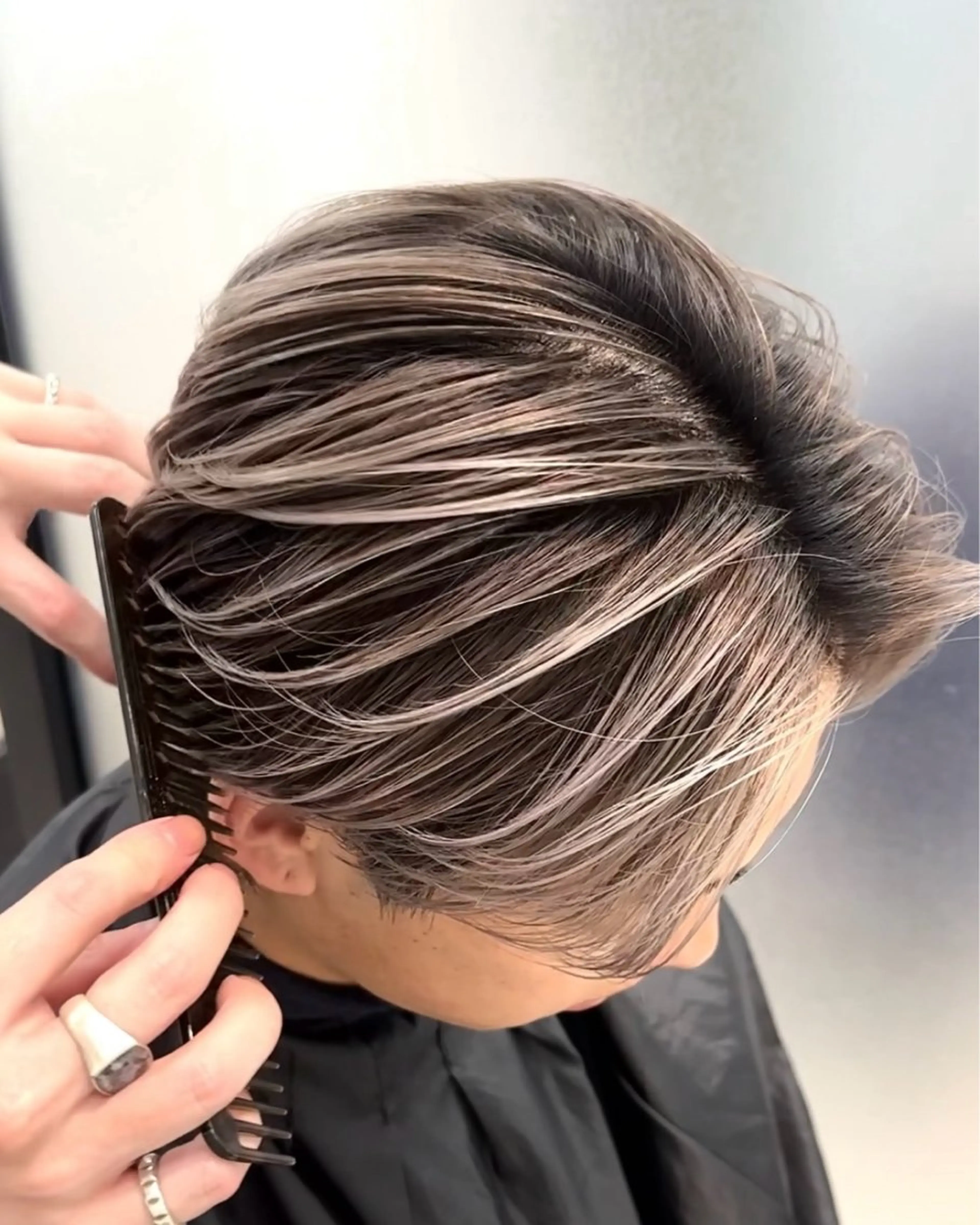 カラー メンズ レディースカット いからしゆうたのヘアスタイル