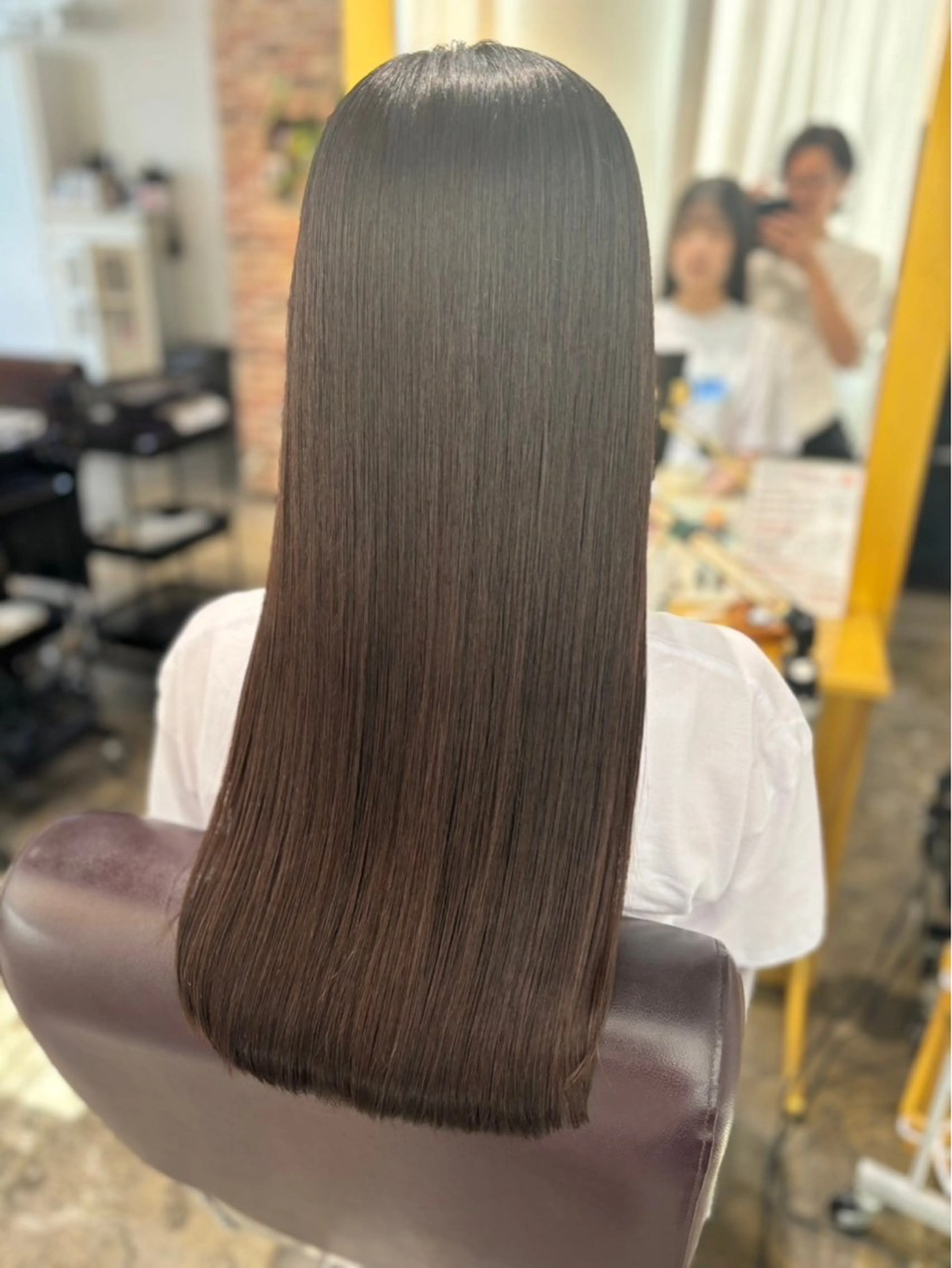 ロング カット 縮毛矯正 縮毛矯正／レイヤー／ 🩵mizukiのヘアスタイル