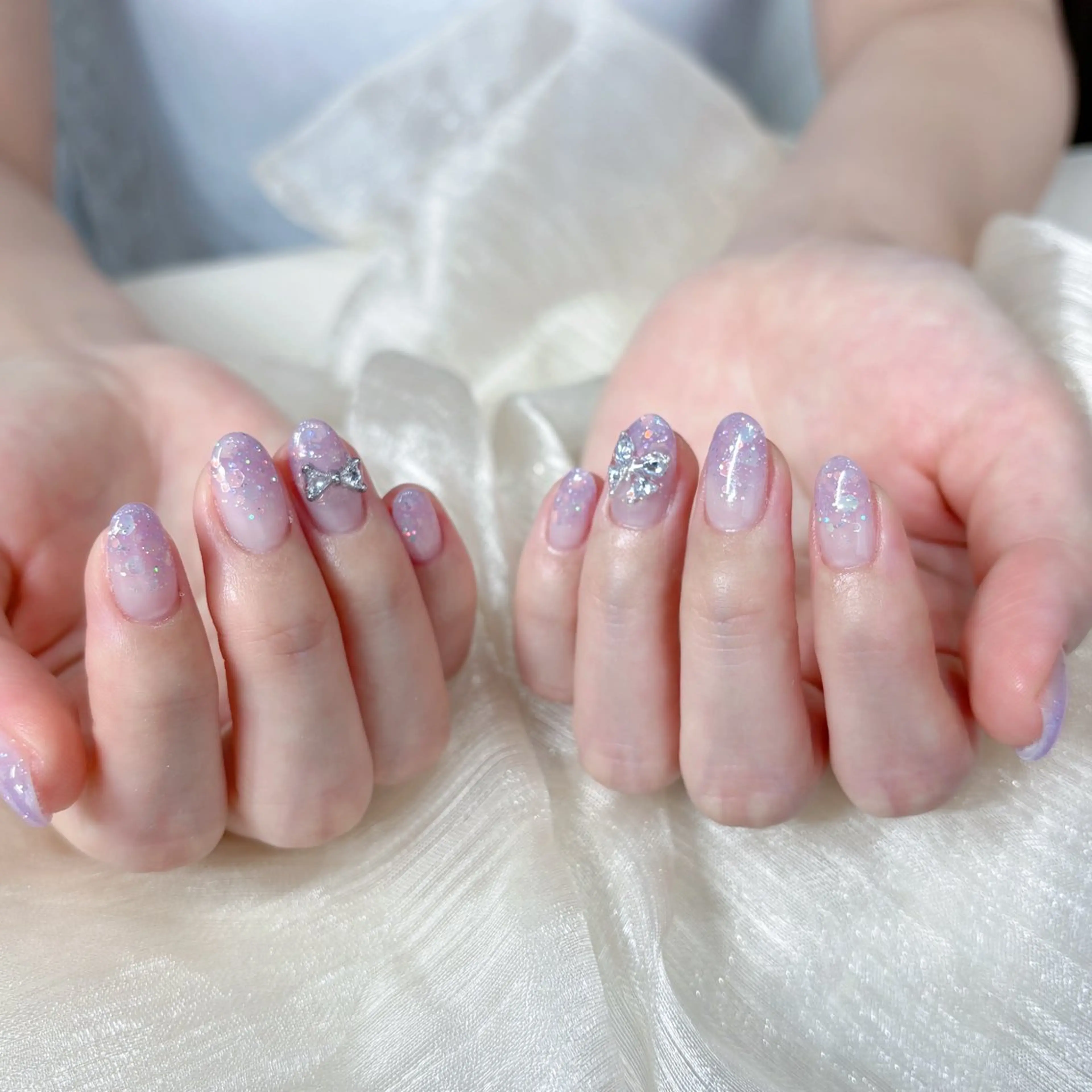 ネイル グラデーション ラメ(グリッター) ラメグラデーション Lovely Nail Salonのネイルデザイン