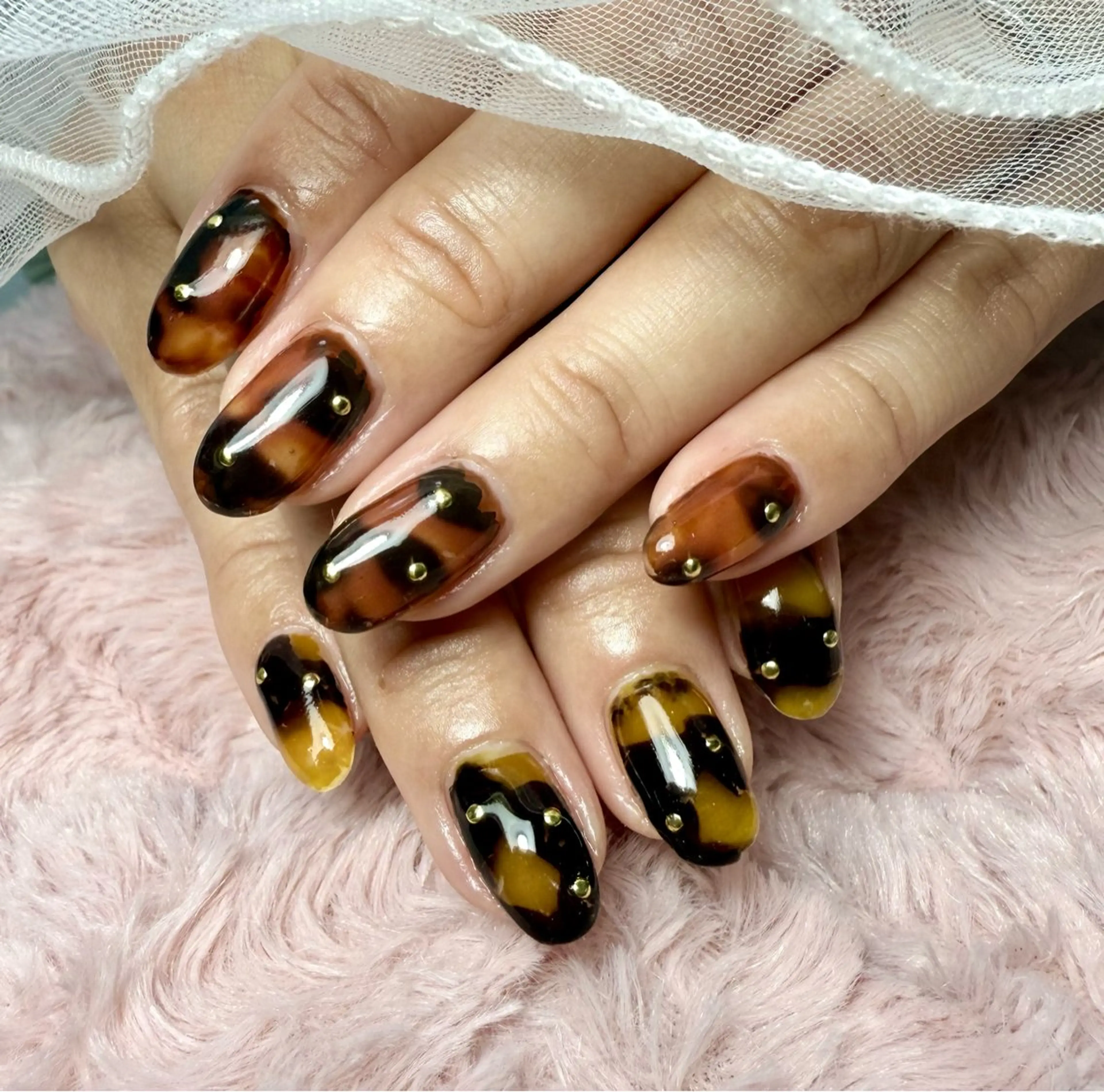 ネイル アートネイル チークネイル フラッシュネイル フラッシュマグ フレンチネイル M.N_ nailのネイルデザイン