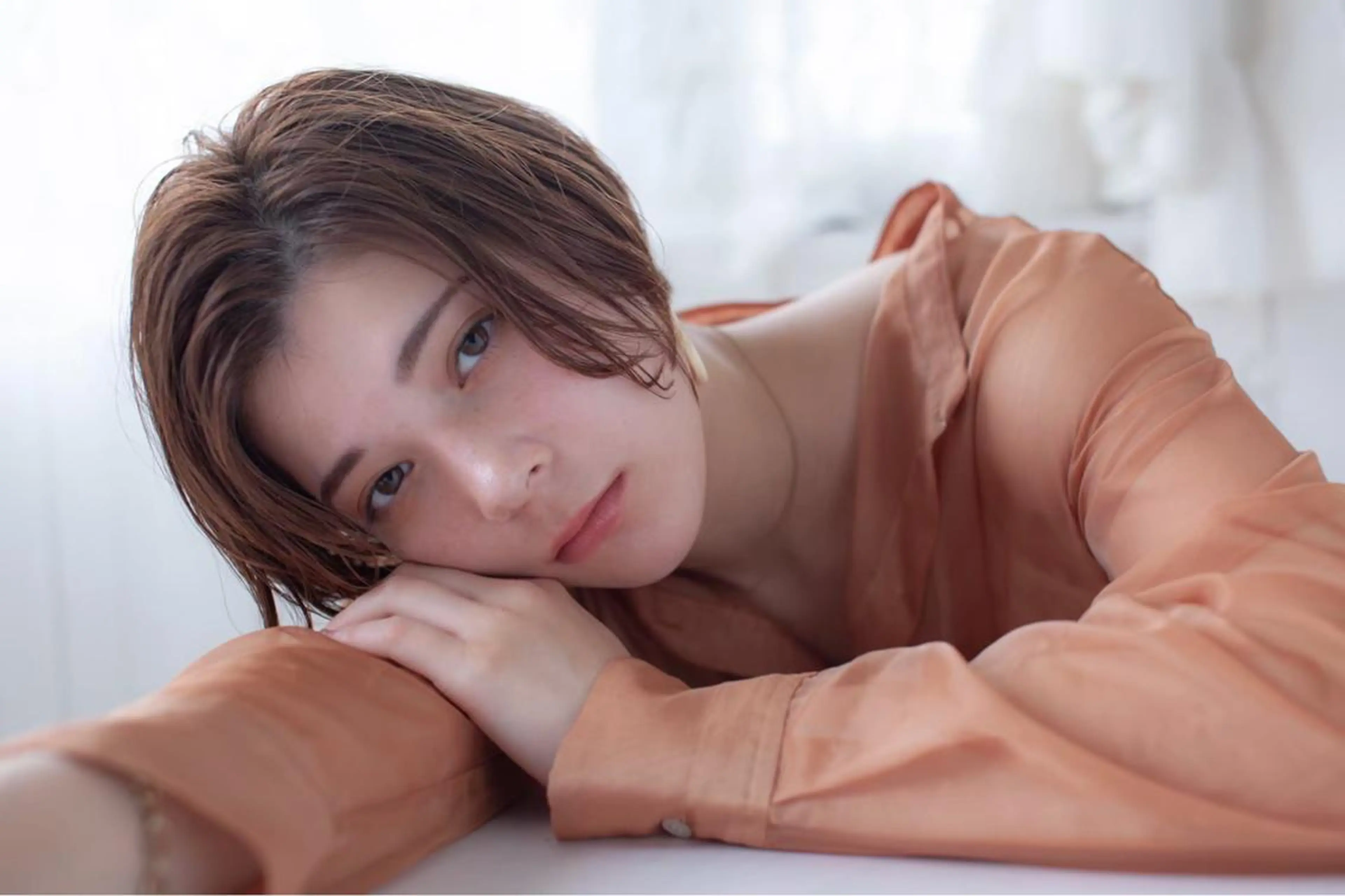 ショート カラー ショートヘア カット ヘアカラー 福島成美/髪質改善 縮毛矯正/カラーのヘアスタイル