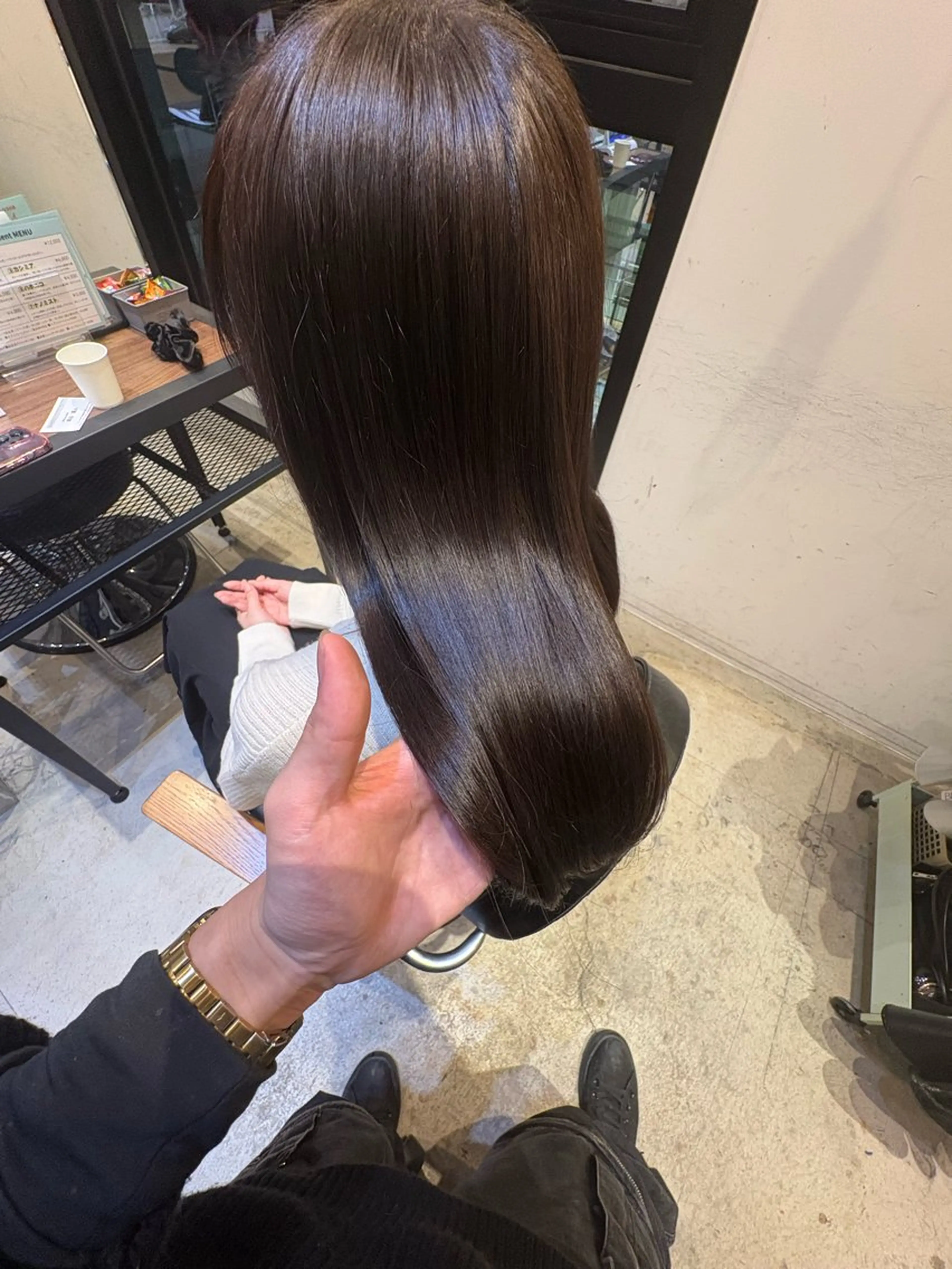 ロング ヘアカラー トリートメント La fith hair shine所属・La fith 店長 城谷颯人のヘアスタイル