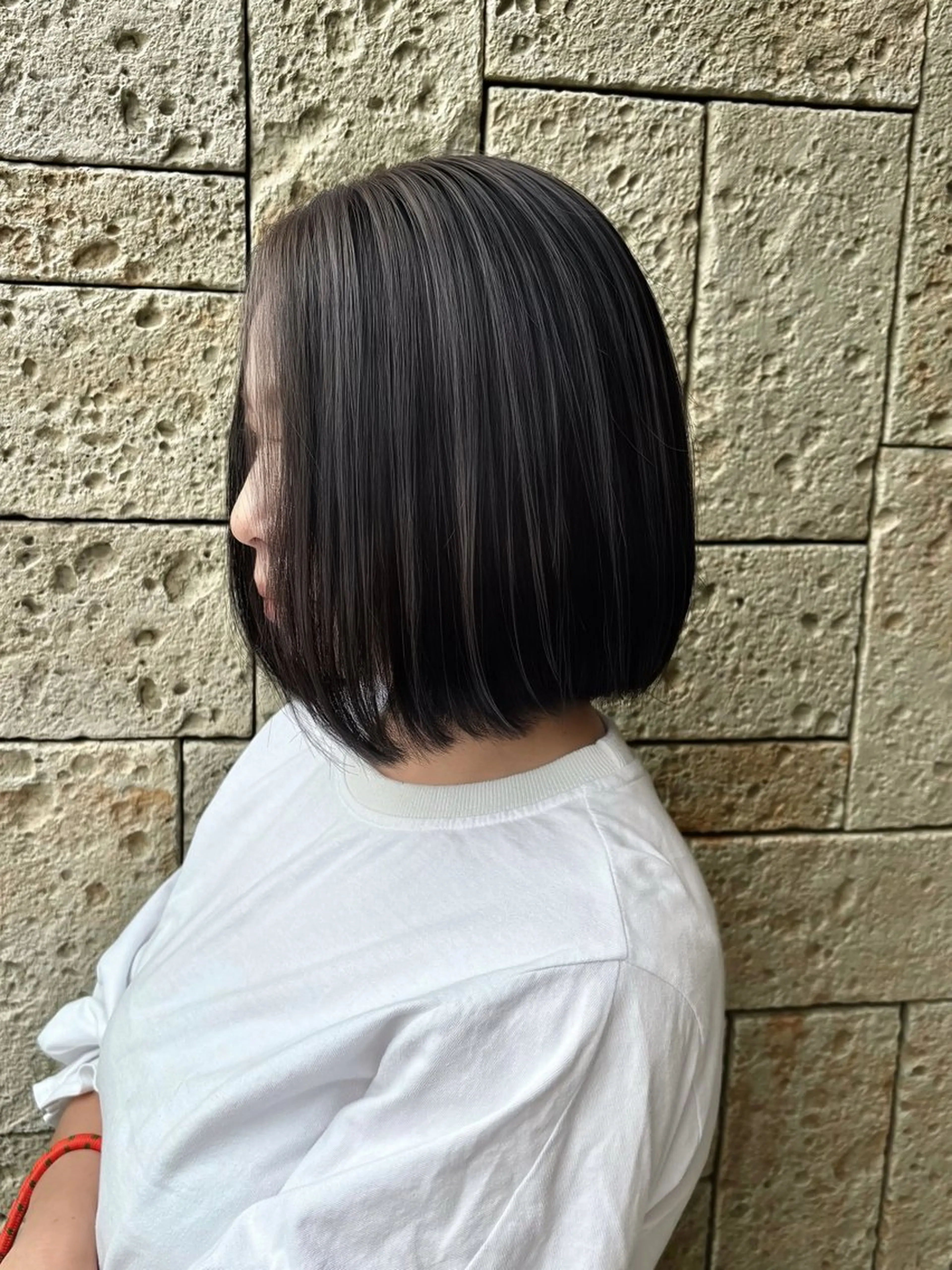 ミディアム 透明感カラー/ レイヤー/箕浦 稜真のヘアスタイル